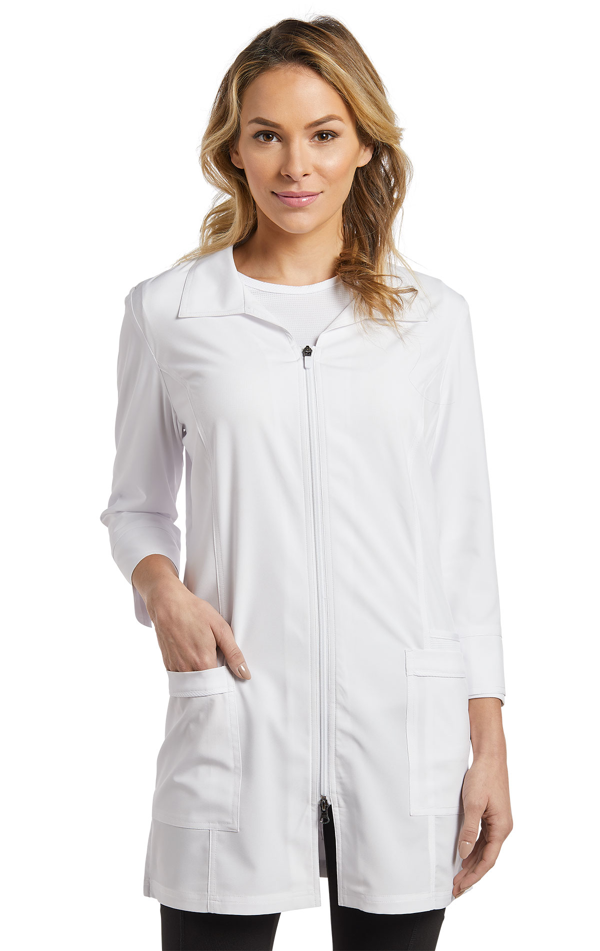 Sarrau Zip Long White Cross FIT 2417 