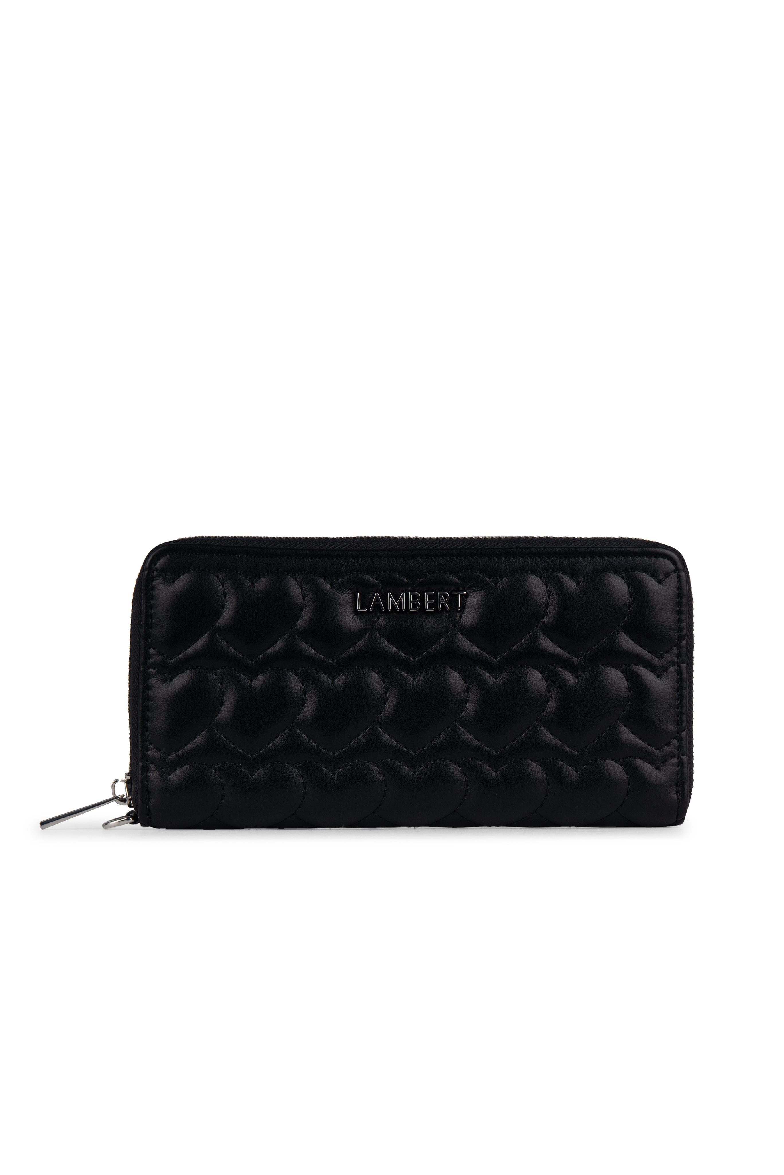 Portefeuille Matelassé Cuir Vegan Noir Lambert Le Fiona