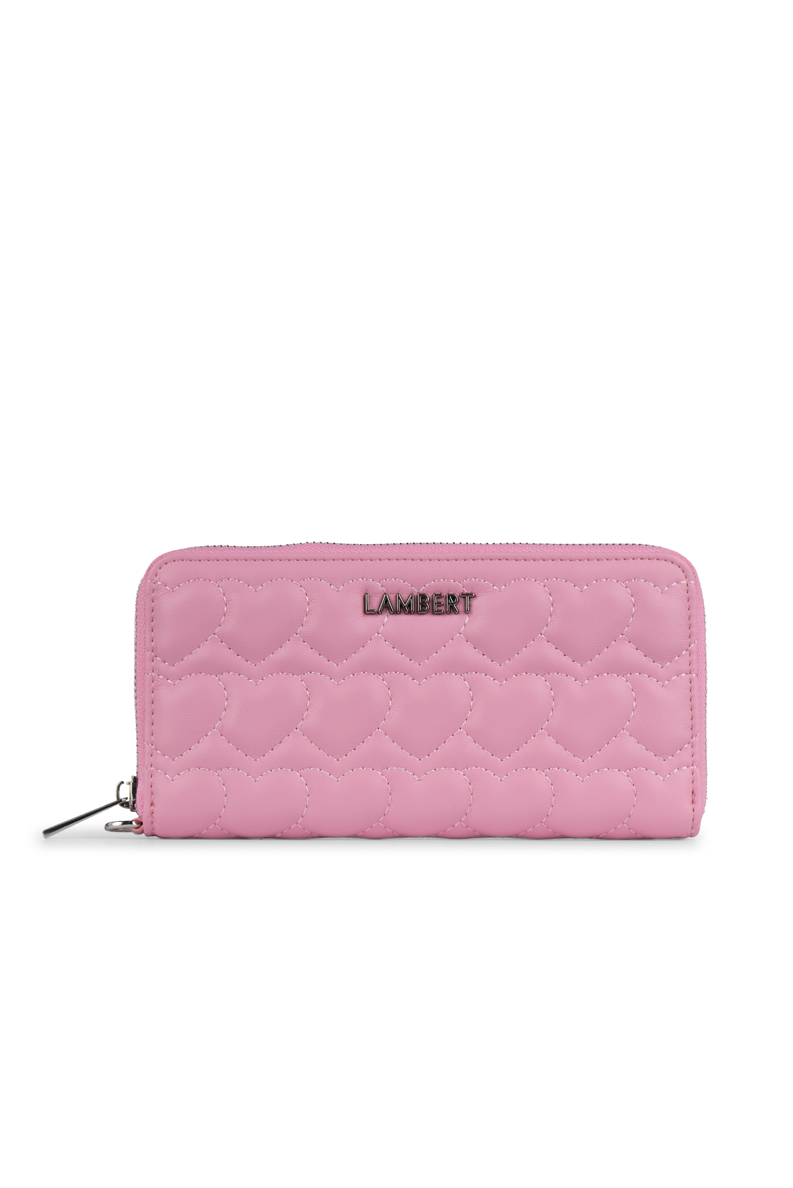 Portefeuille Matelassé Cuir Vegan Whisper Pink Lambert Le Fiona