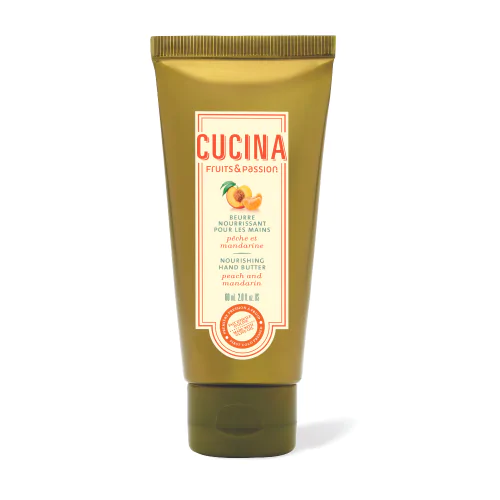 Beurre Nourrissant pour les Mains 60ml Cucina Pêche et Mandarine