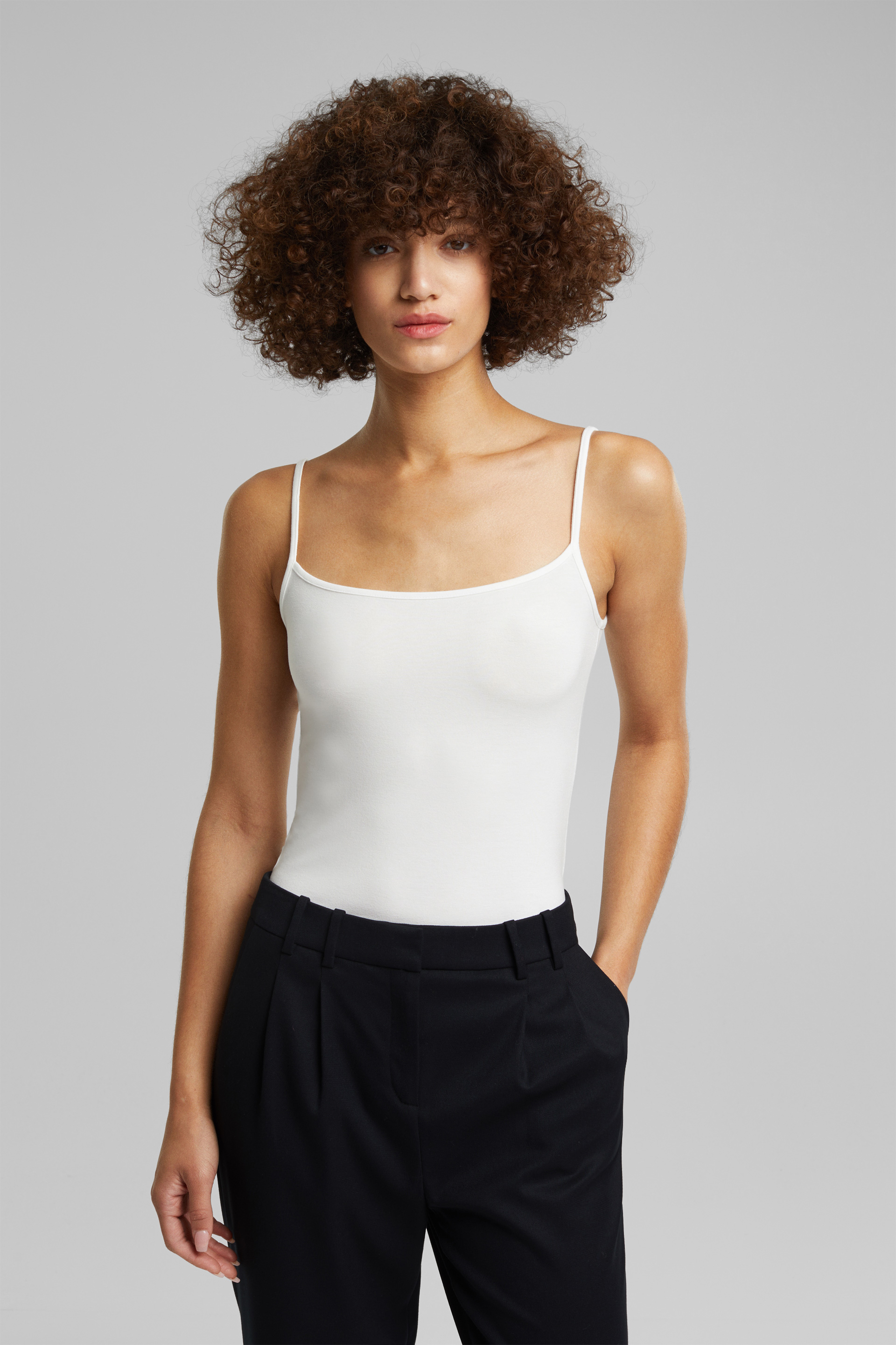 Camisole Stretch à Bretelles Fines Esprit 990EE1K331 