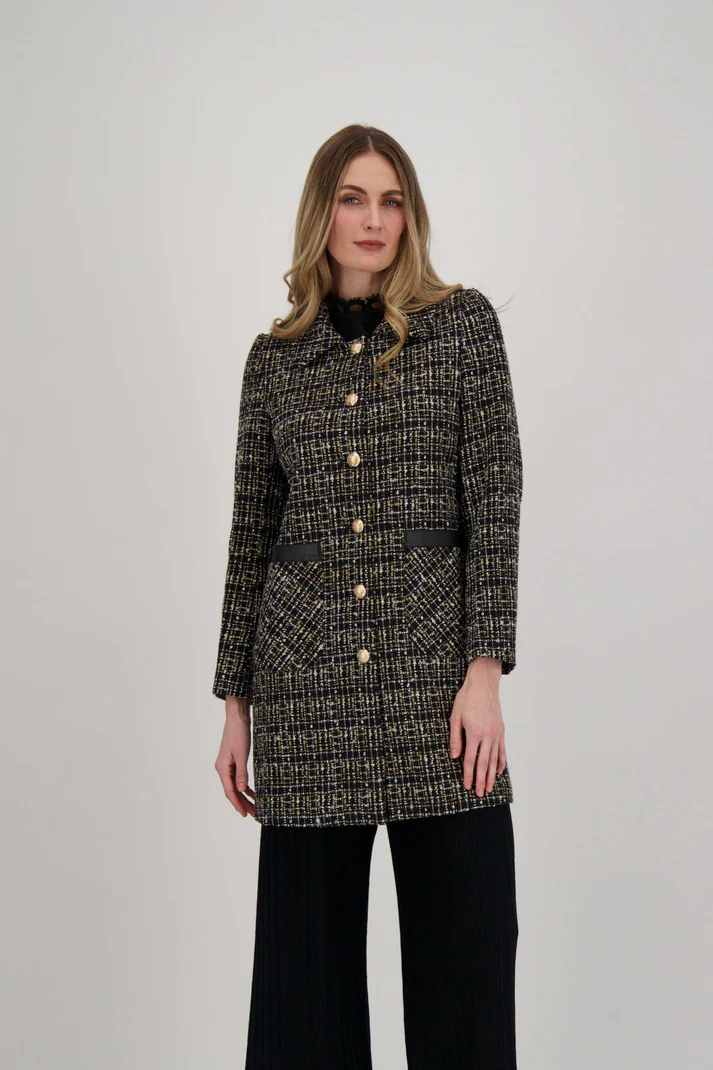 Veste Longue en Tweed Spanner 424203 