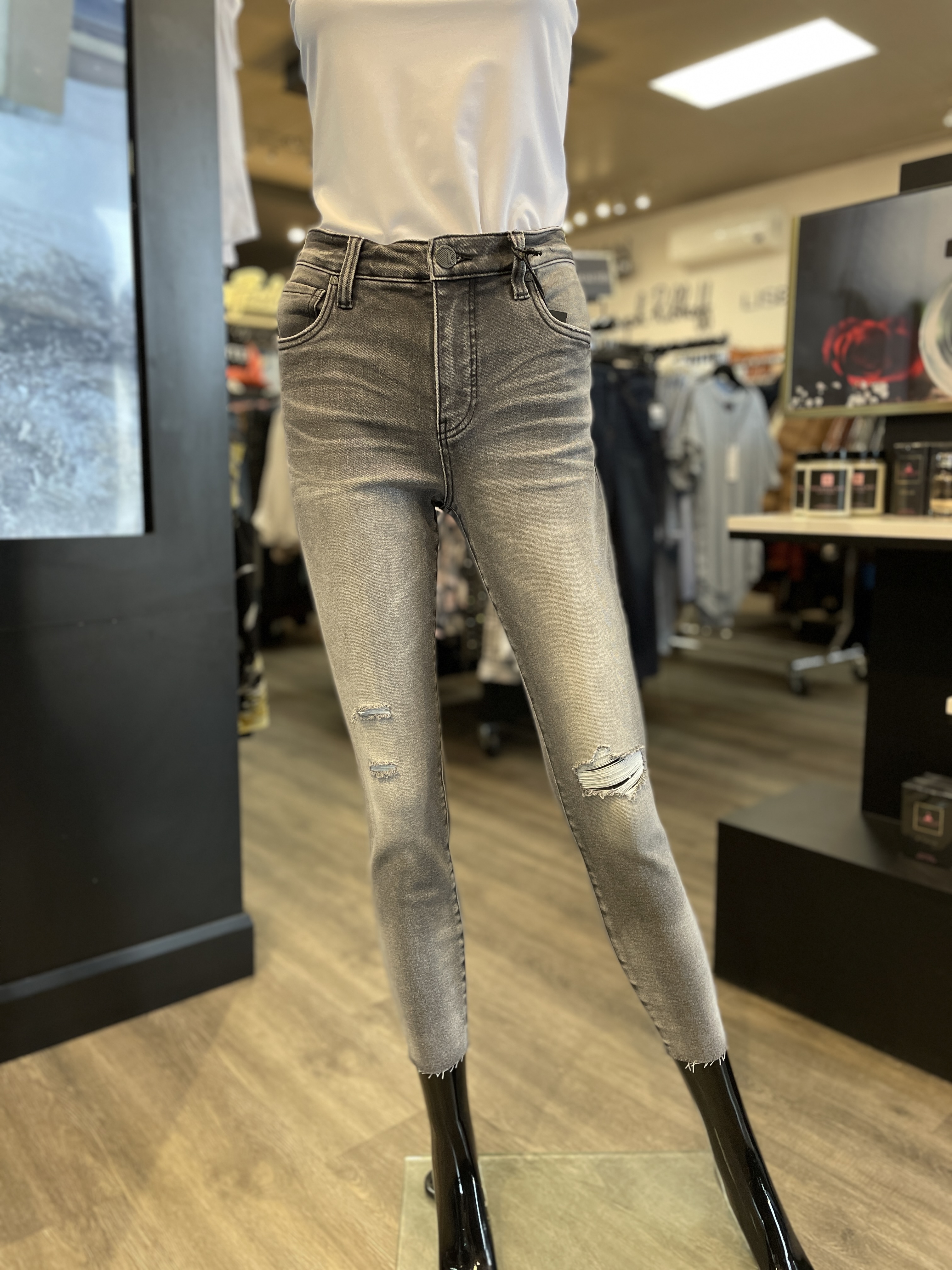 Jeans Skinny à Taille Haute Kut Connie 