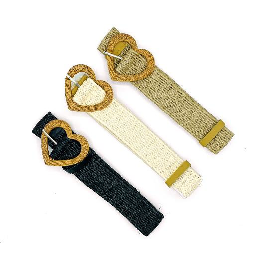 Ceinture en Maille Élastique Coeur Furlux BT-003 