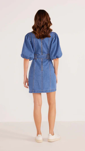 Peyton Denim Mini Dress Mink Pink MG2403950 