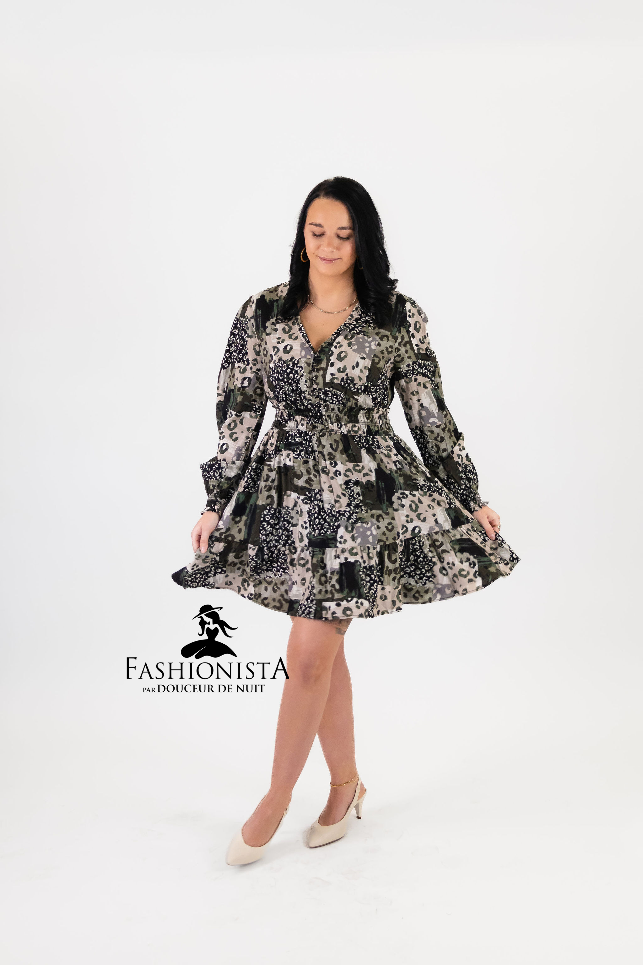 Robe Patchwork Animal Apricot 824997 