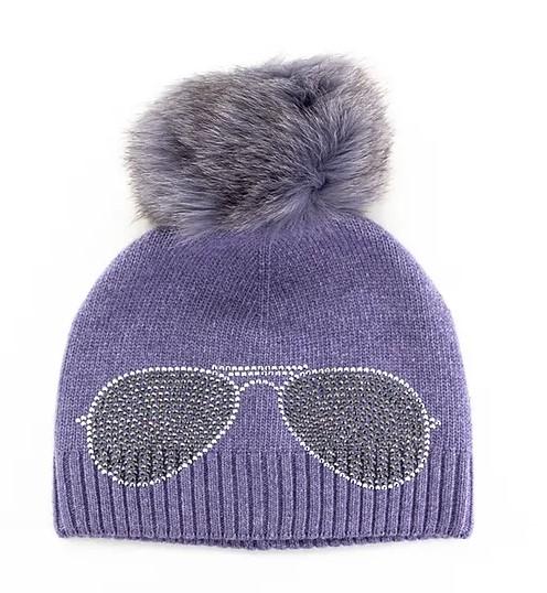 Tuque Aviateur avec Pompon Fourrure Mitchie