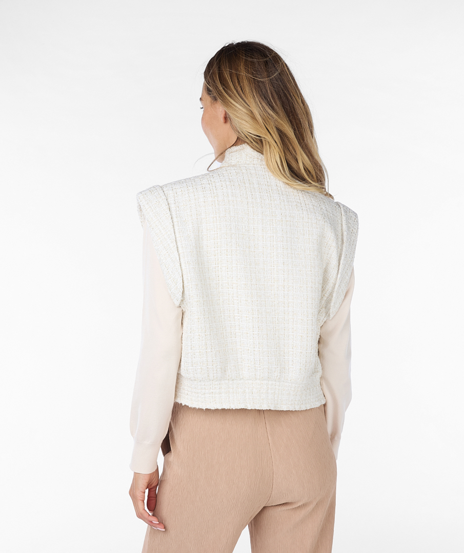 Gilet Short Tweed Esqualo 19001 