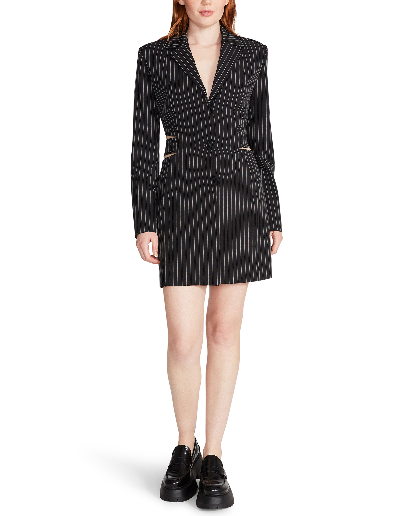 Robe Blazer à Rayures Fines et Découpe Steve Madden Neveah 