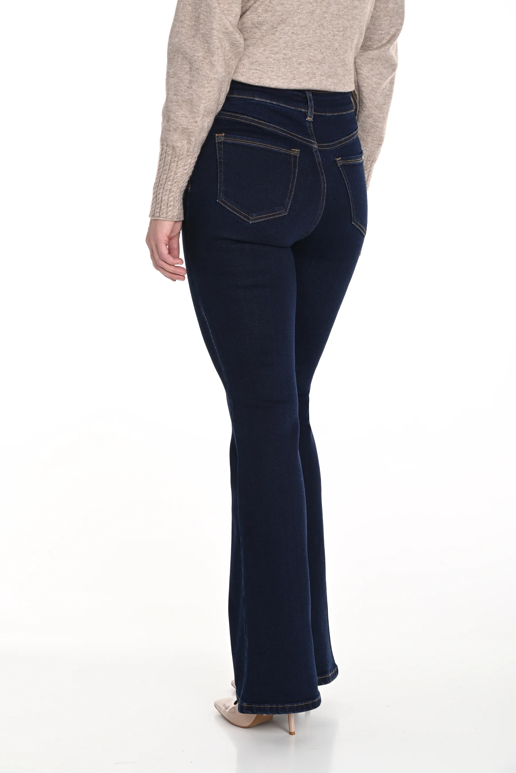 Jeans évasé à taille haute Frank Lyman 243477U dark blue