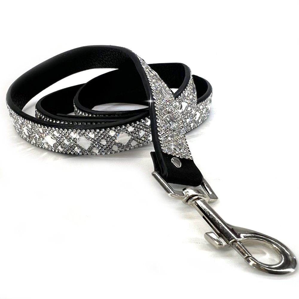 Laisse pour Chien Diamonds in the Ruff Jacqueline Kent Silver