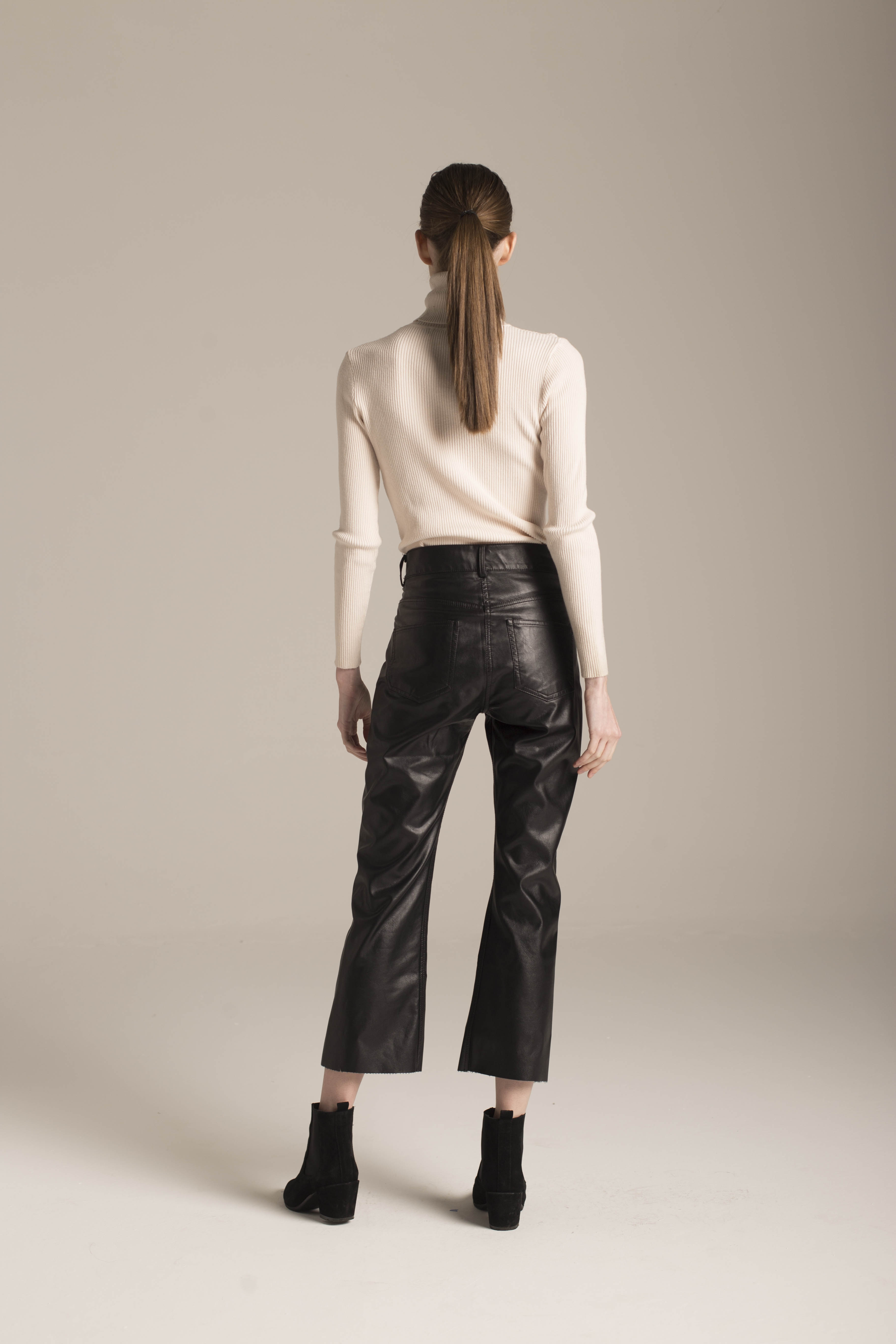 Pantalon Taille Haute 100% PU Harper Deluc 10200D 