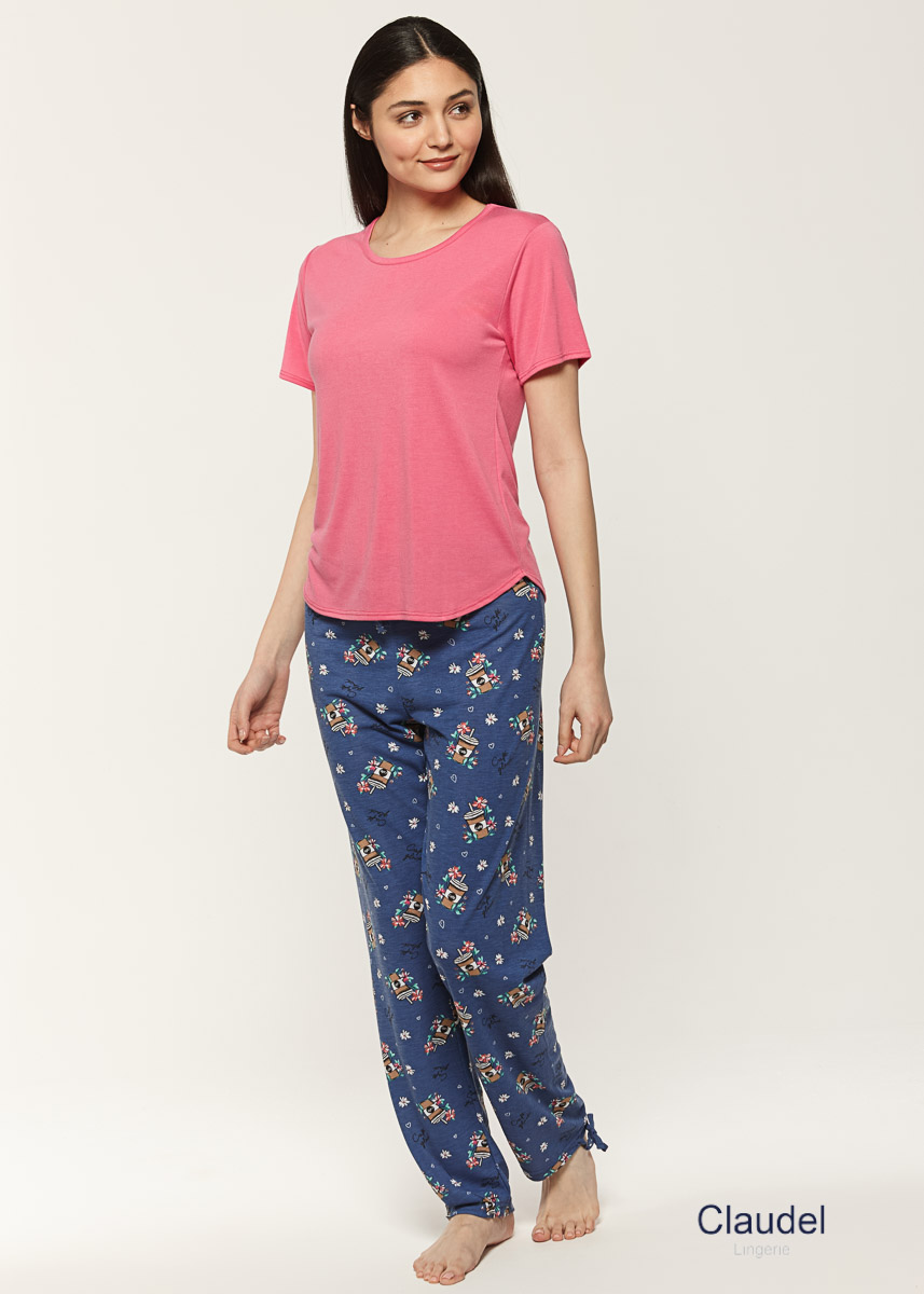 Pyjama 2pcs Pantalon/T-shirt Claudel LI142191 