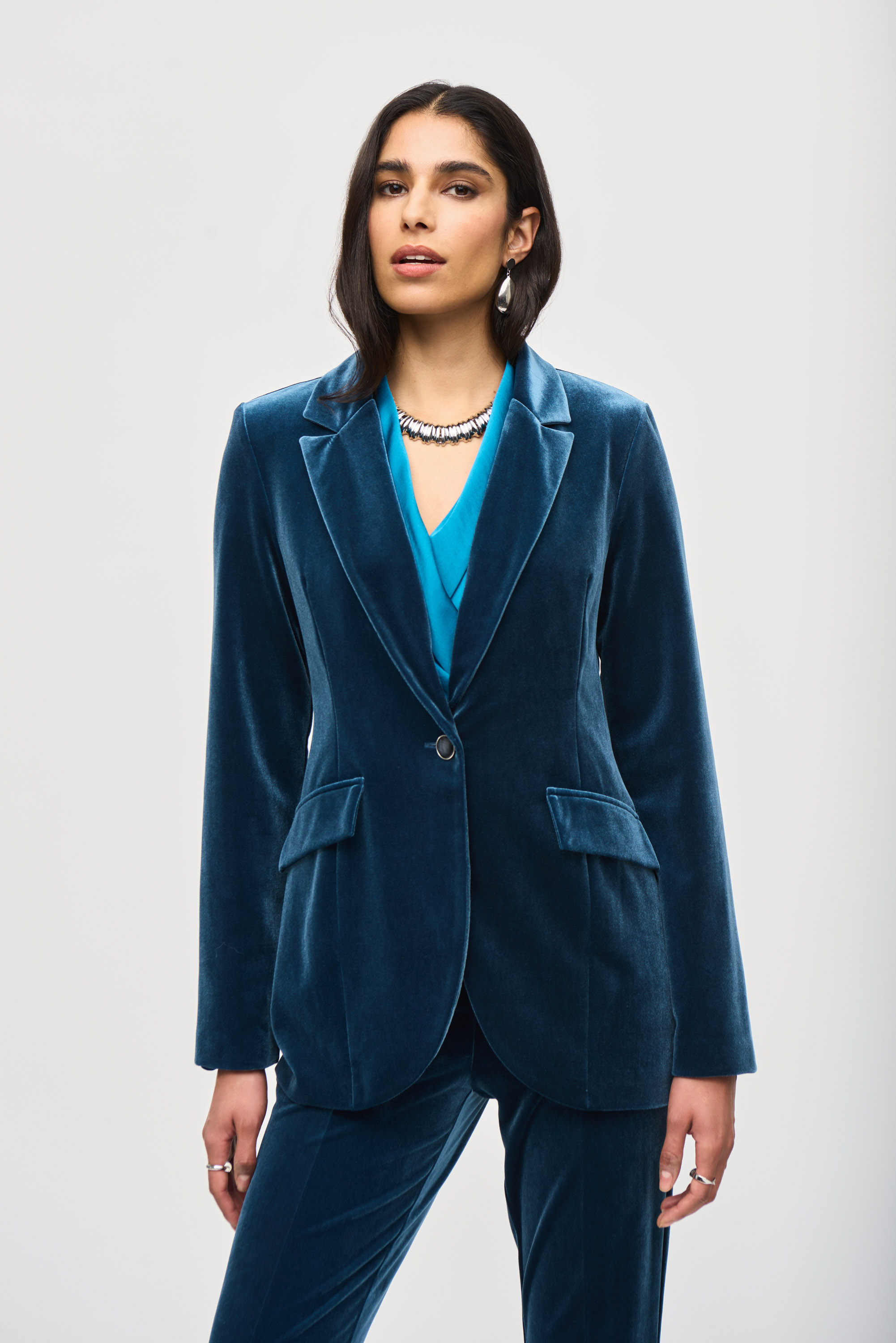 Blazer Ajusté Velours Joseph Ribkoff 243286 