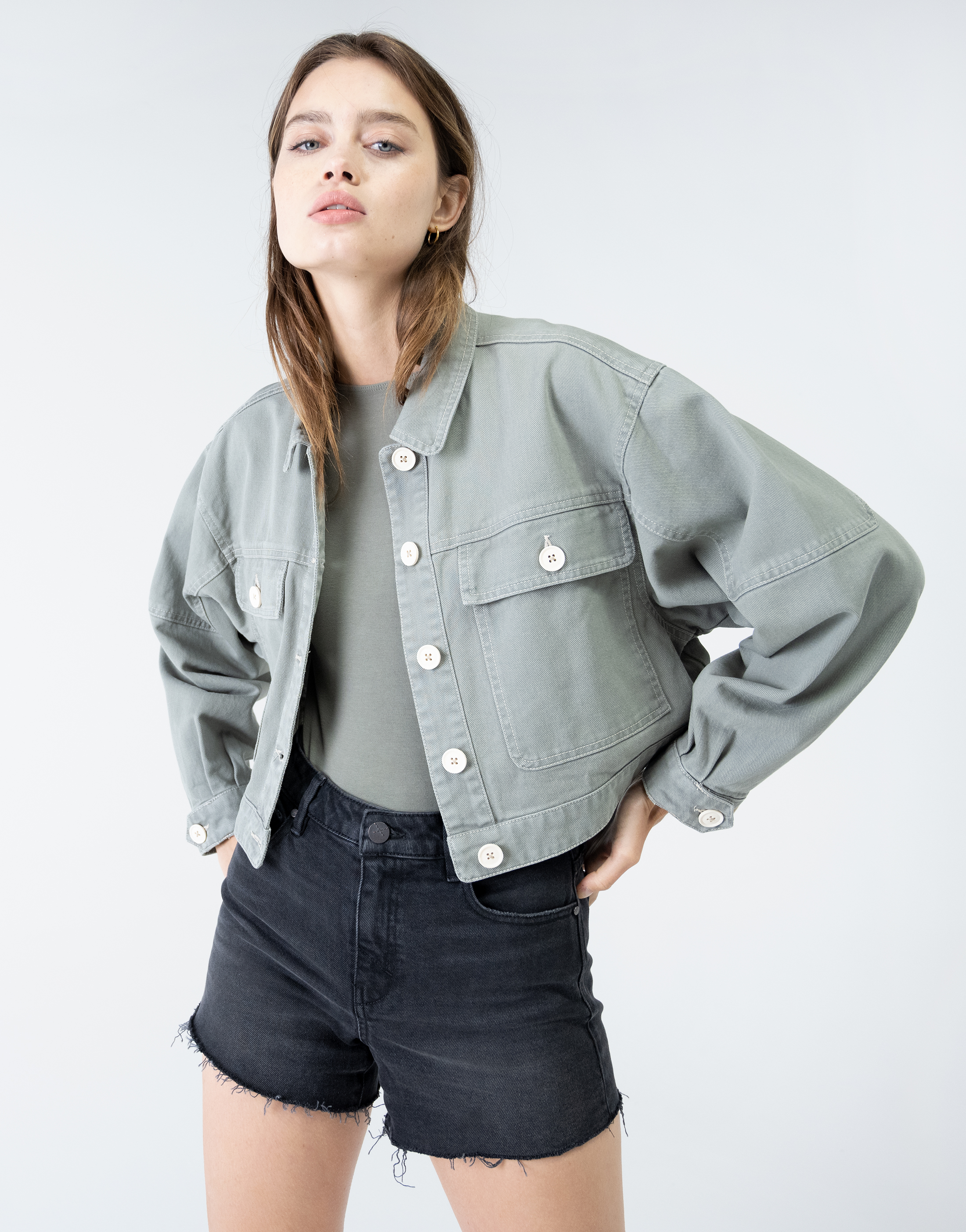 Veste Utilitaire Crop Unpublished Juni 