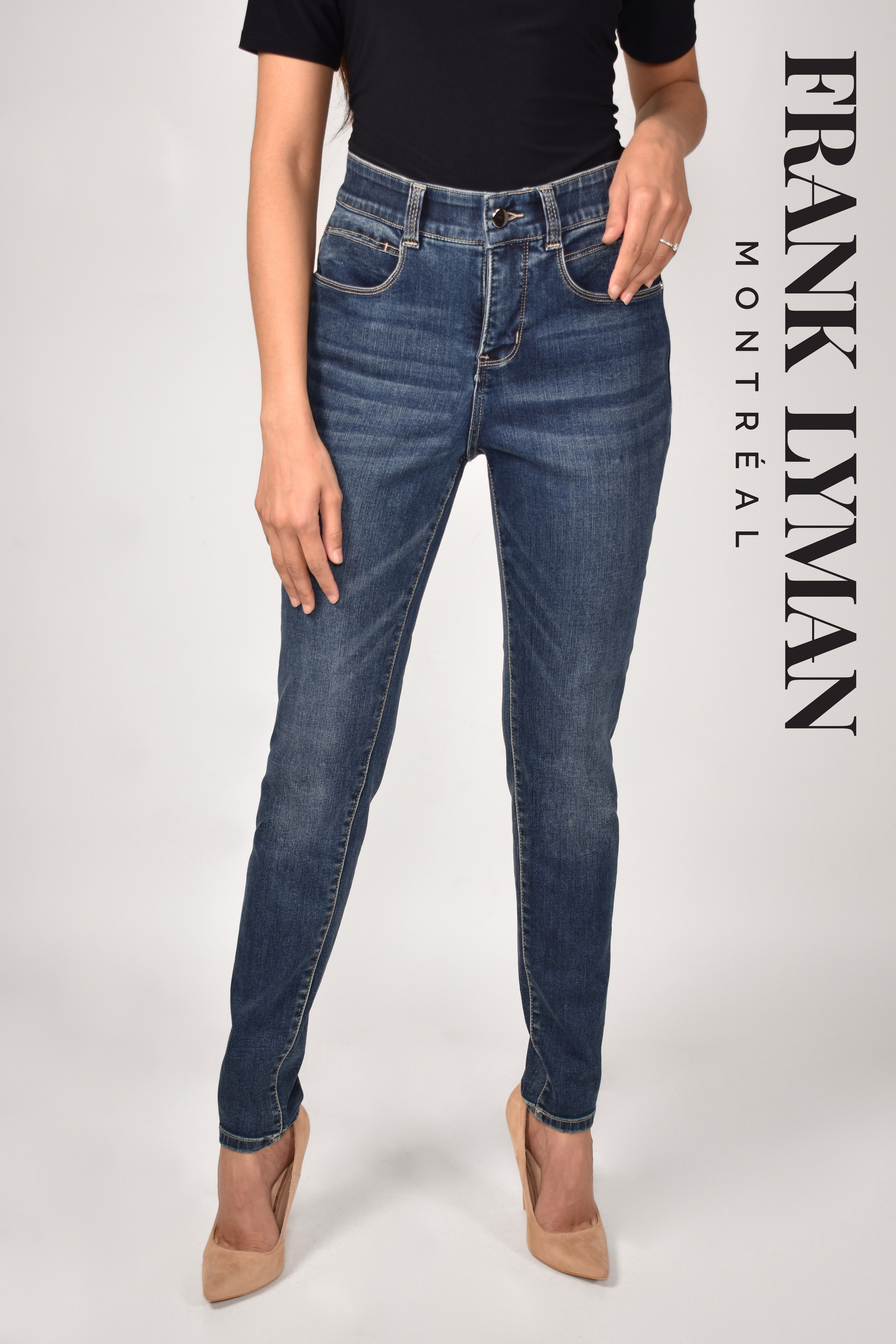 Jeans Skinny Tummy Control Frank Lyman 213126U Bleu Foncé