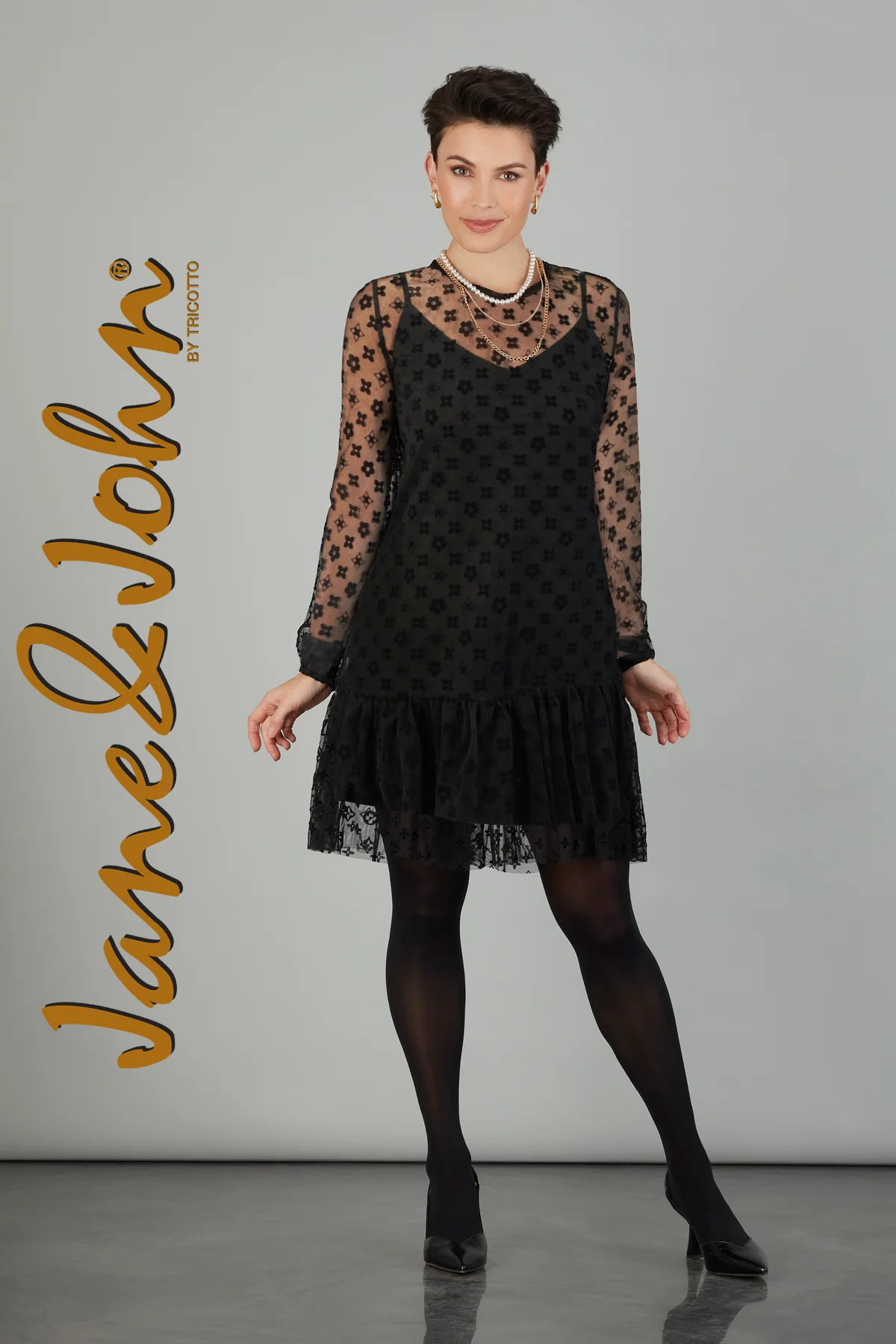 Robe en Dentelle 2pcs Jane & John J-493 