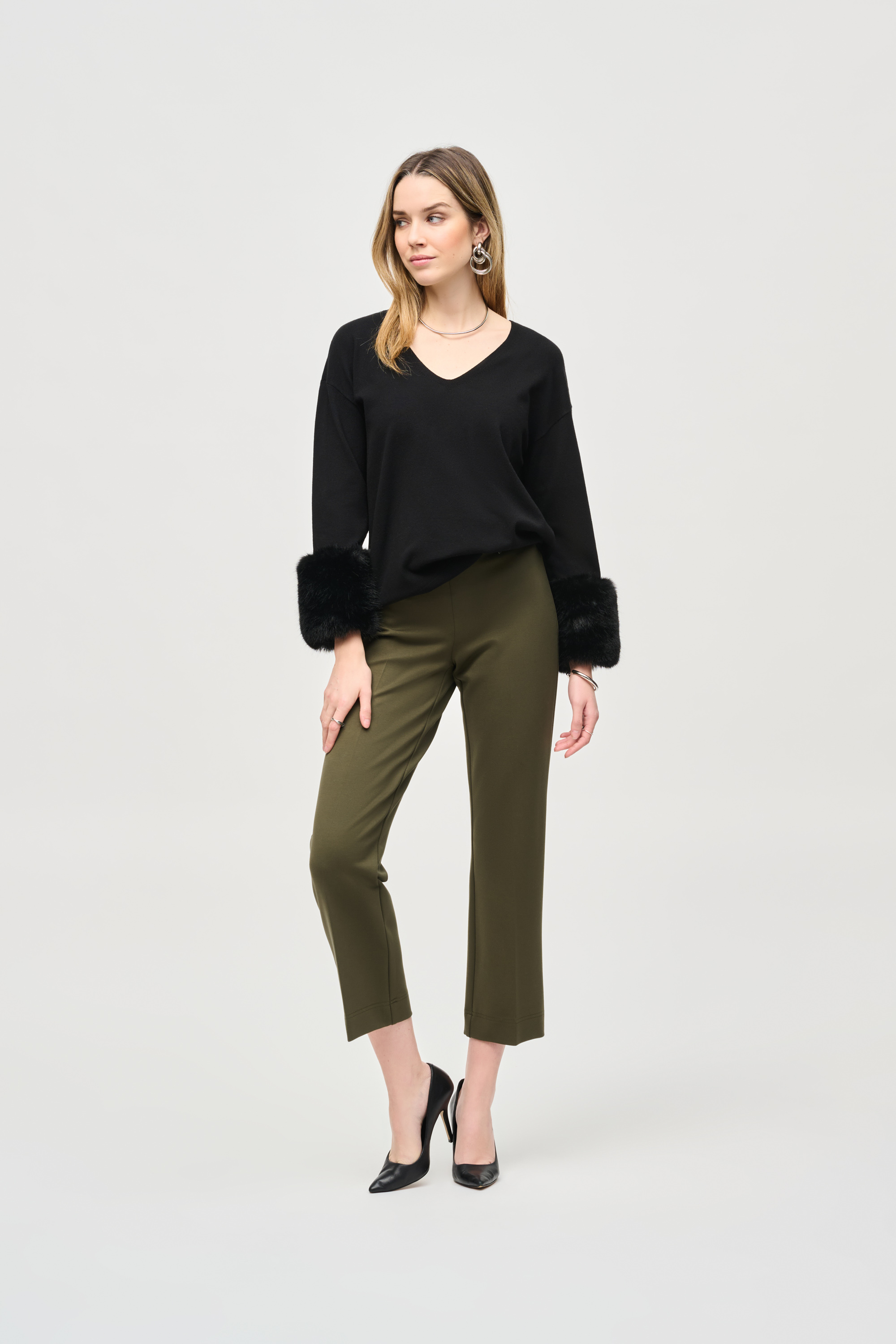 Pantalon Droit en Tricot Épais Joseph Ribkoff 243049 