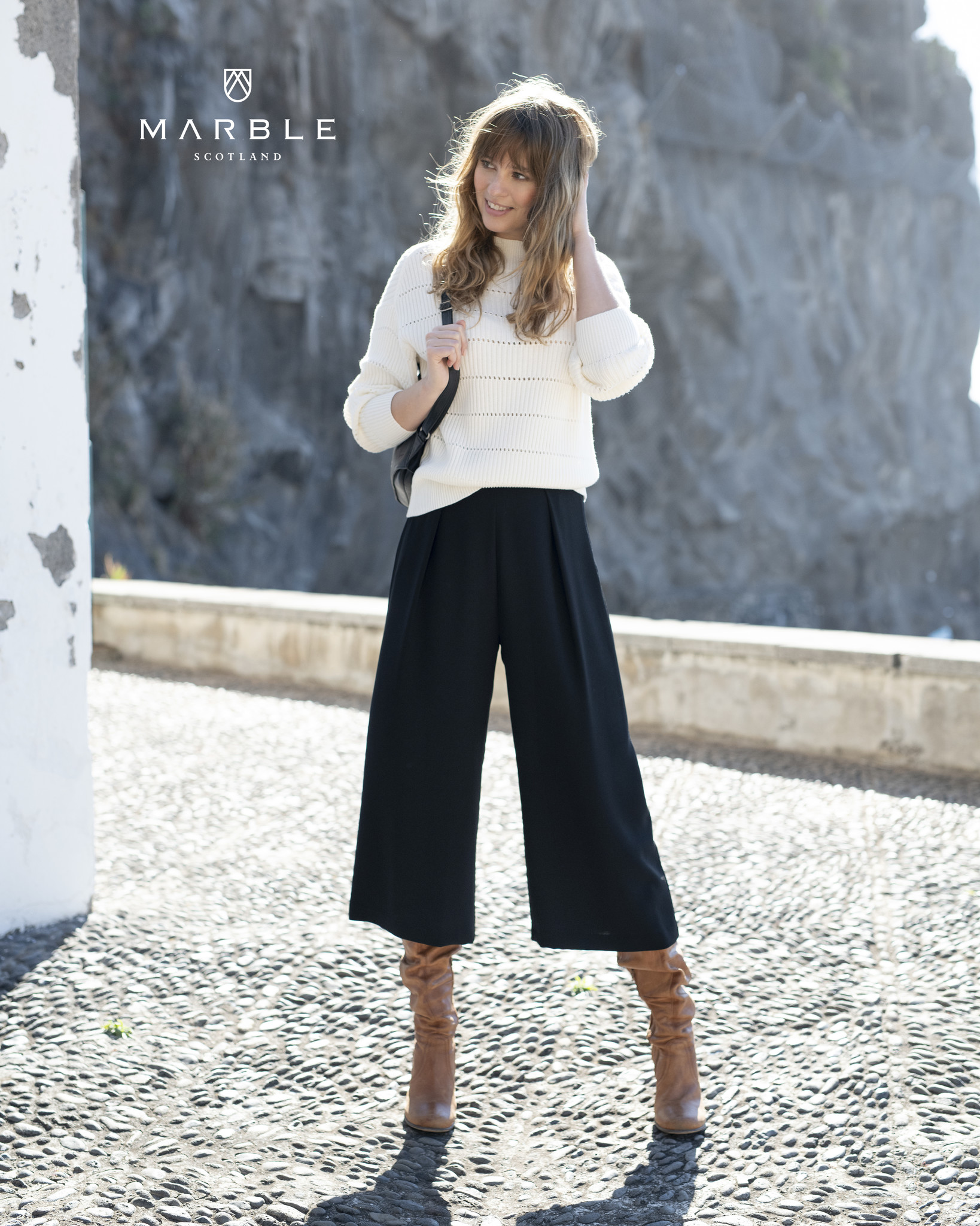 Pantalon Palazzo Capri MARBLE 5950 