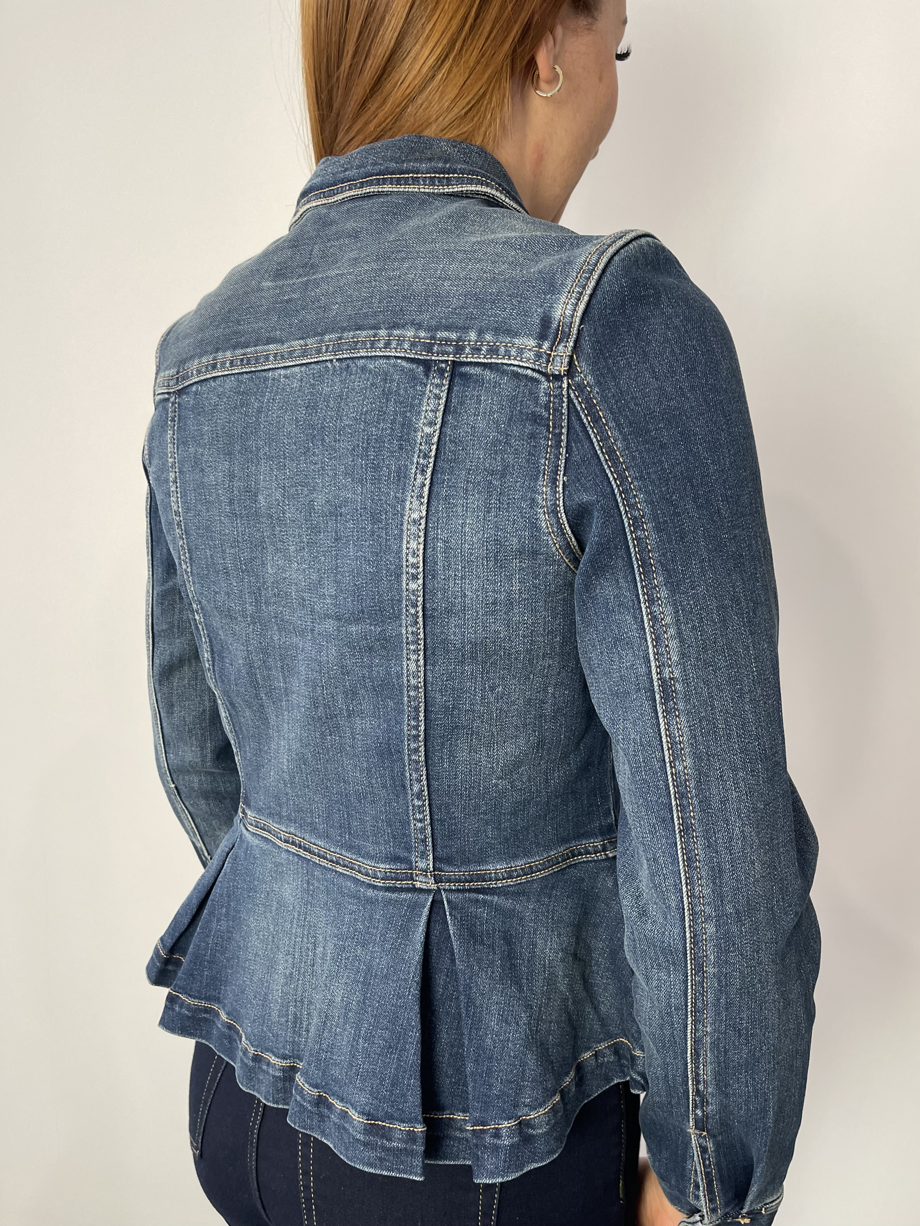 Veste en Jean Peplum Liverpool LM1036EF 