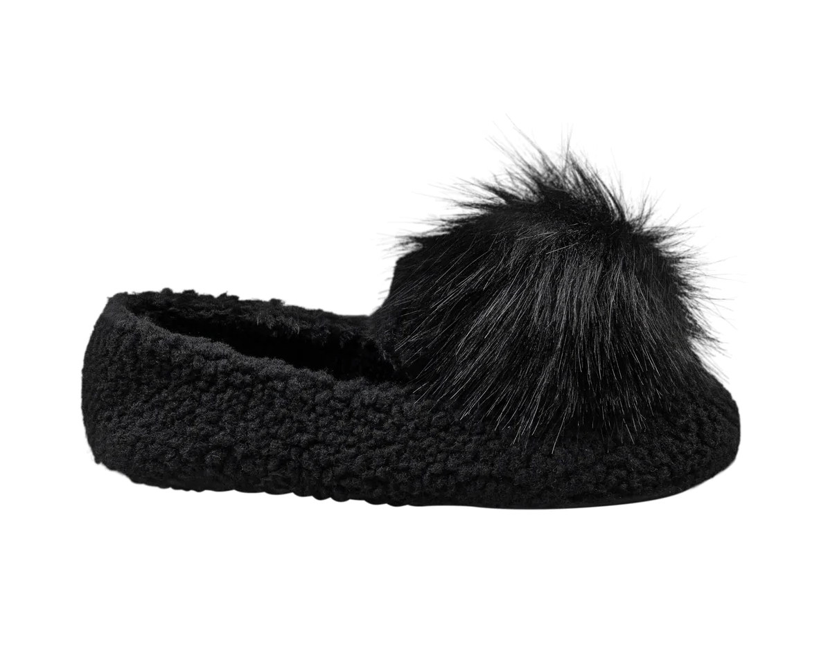 Mocassins à Pompons en Sherpa LATTELOVE 