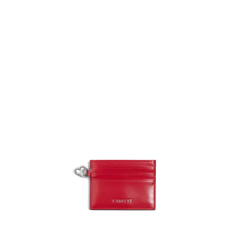 Le Bliss - Porte-cartes en cuir vegan ruby