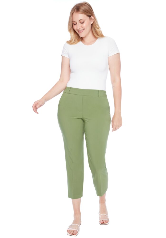 Pantalon à Jambes Droites et Cheville Chloe Amalfi Unie ILTM 256032