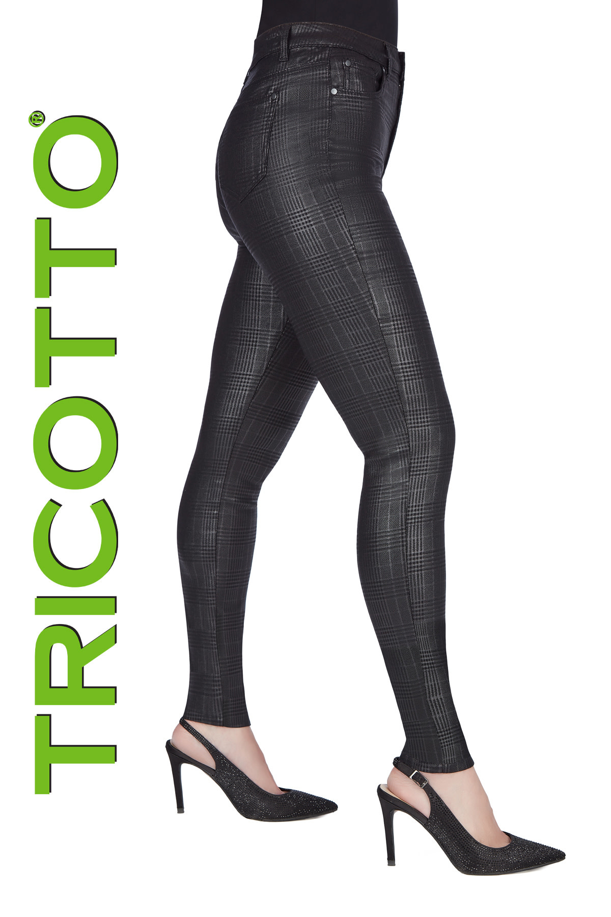 Pantalon à Carreaux Tricotto 252 