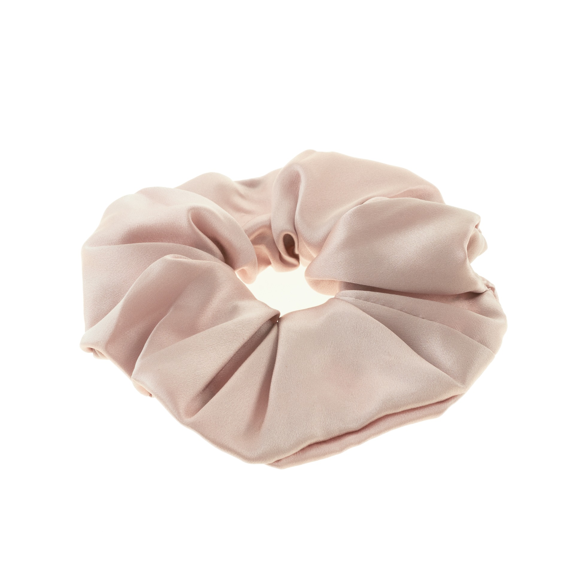 chouchou en soie véritable Jackie J PR2408A ROSE