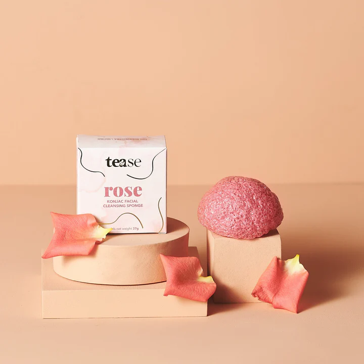 Éponge Faciale Konjac Tease Rose