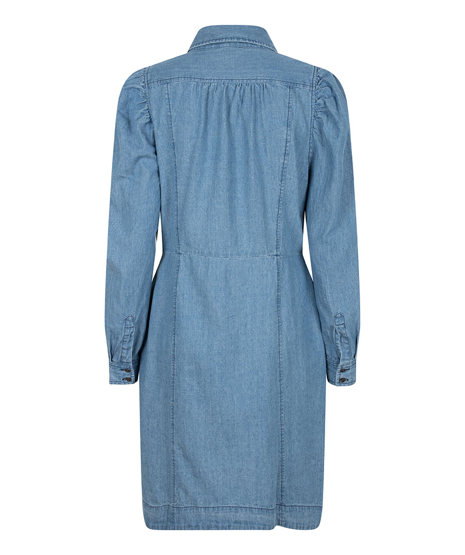 Robe Denim à Manches Bouffantes Esqualo 16006 