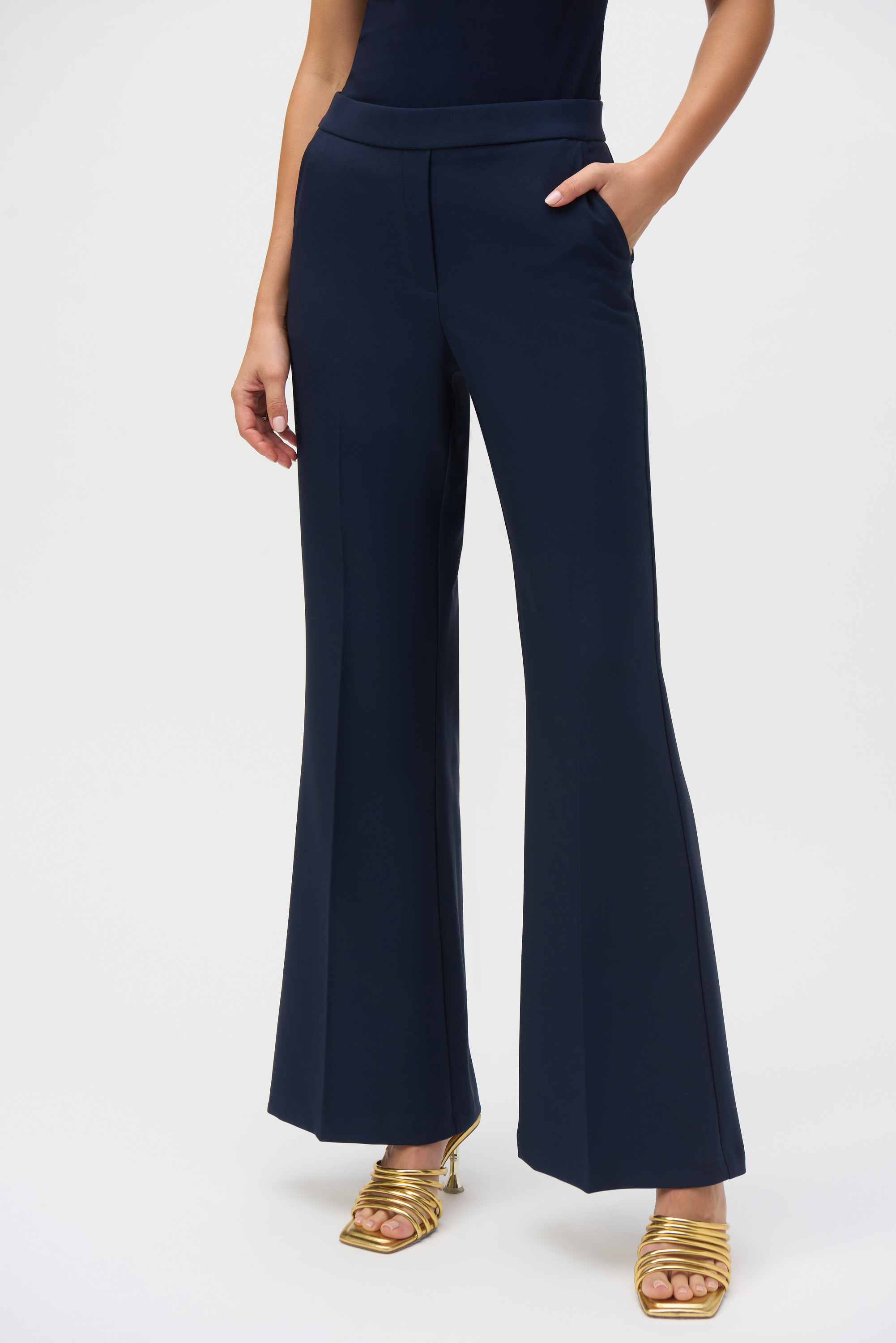 Pantalon évasé à enfiler en sergé de luxe Joseph Ribkoff 252226