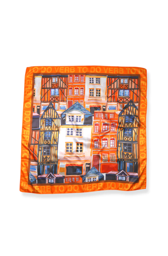 Foulard Fibres Recyclées Netherland Orange Verb to Do PVTD6