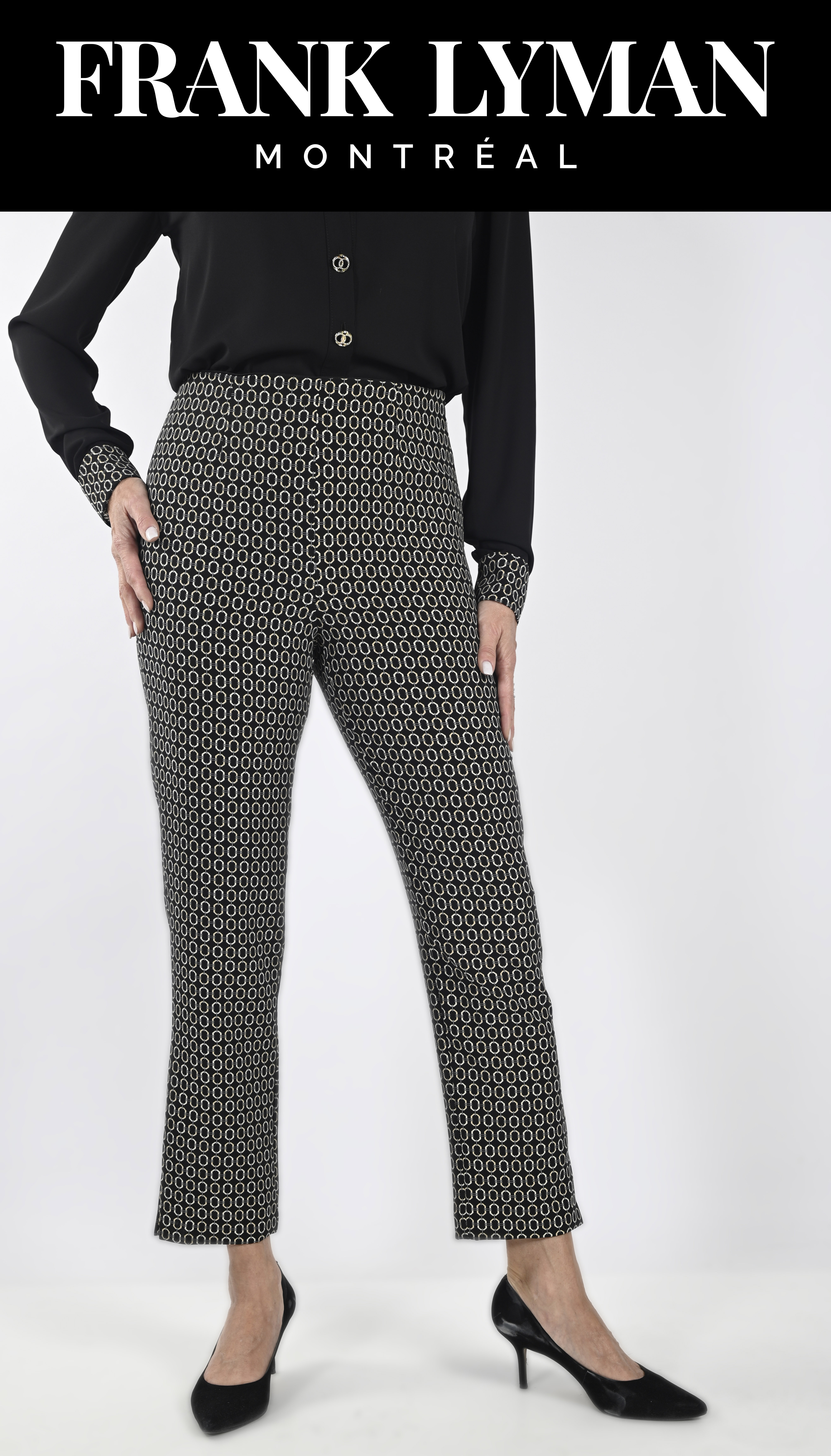 Pantalon 7/8 Géométriques Frank Lyman 233151 