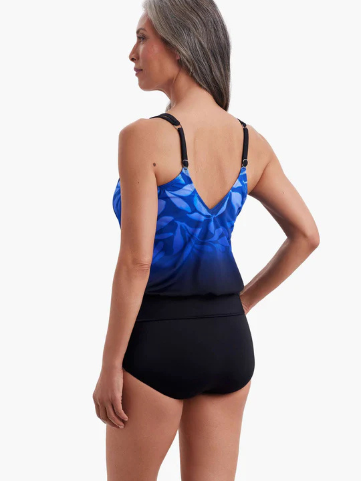 Tankini Blouson V neck Solve Shape 7102708