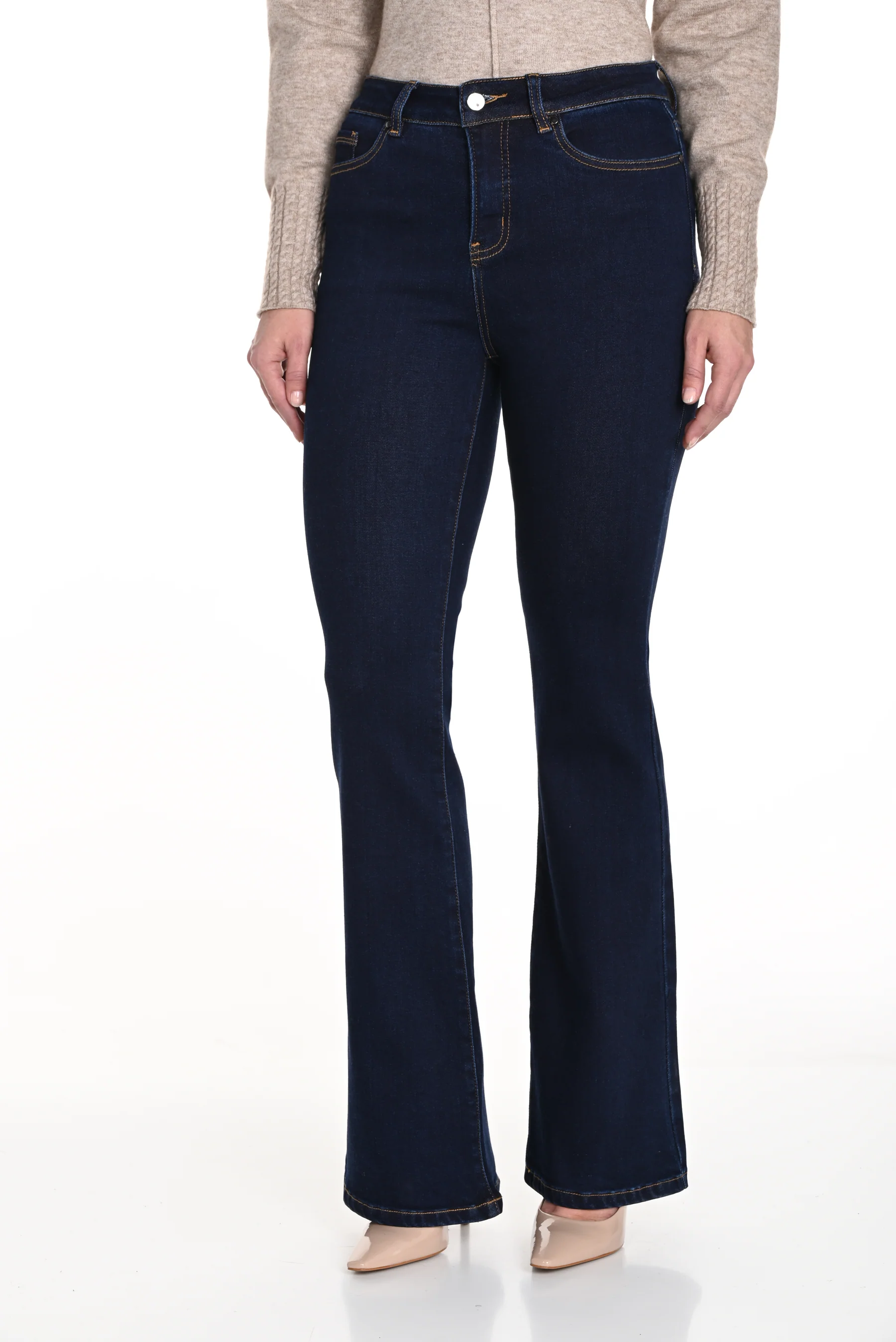 Jeans évasé à taille haute Frank Lyman 243477U dark blue