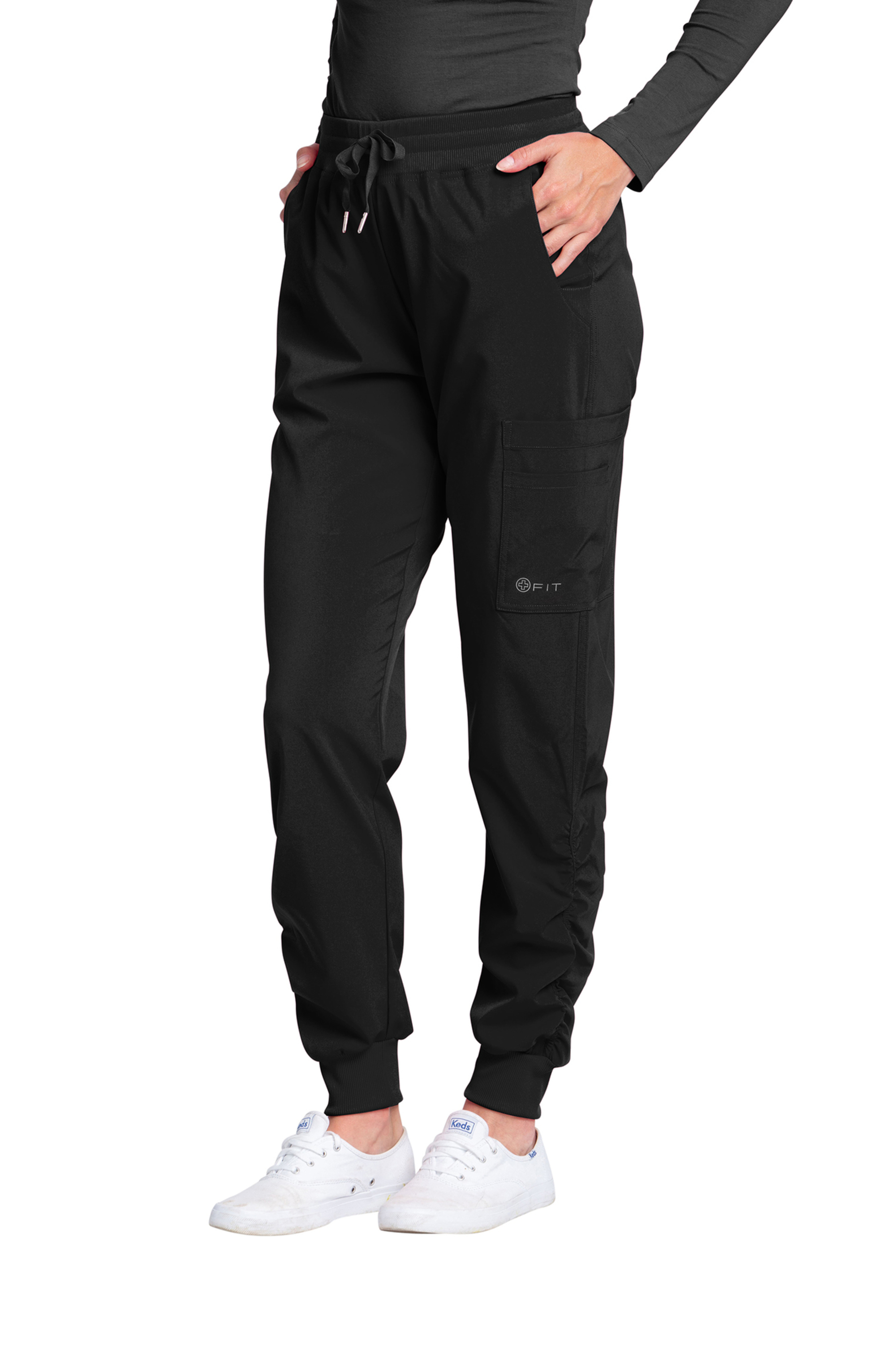 Pantalon Jogger Froncé au Bas White Cross FIT 367 