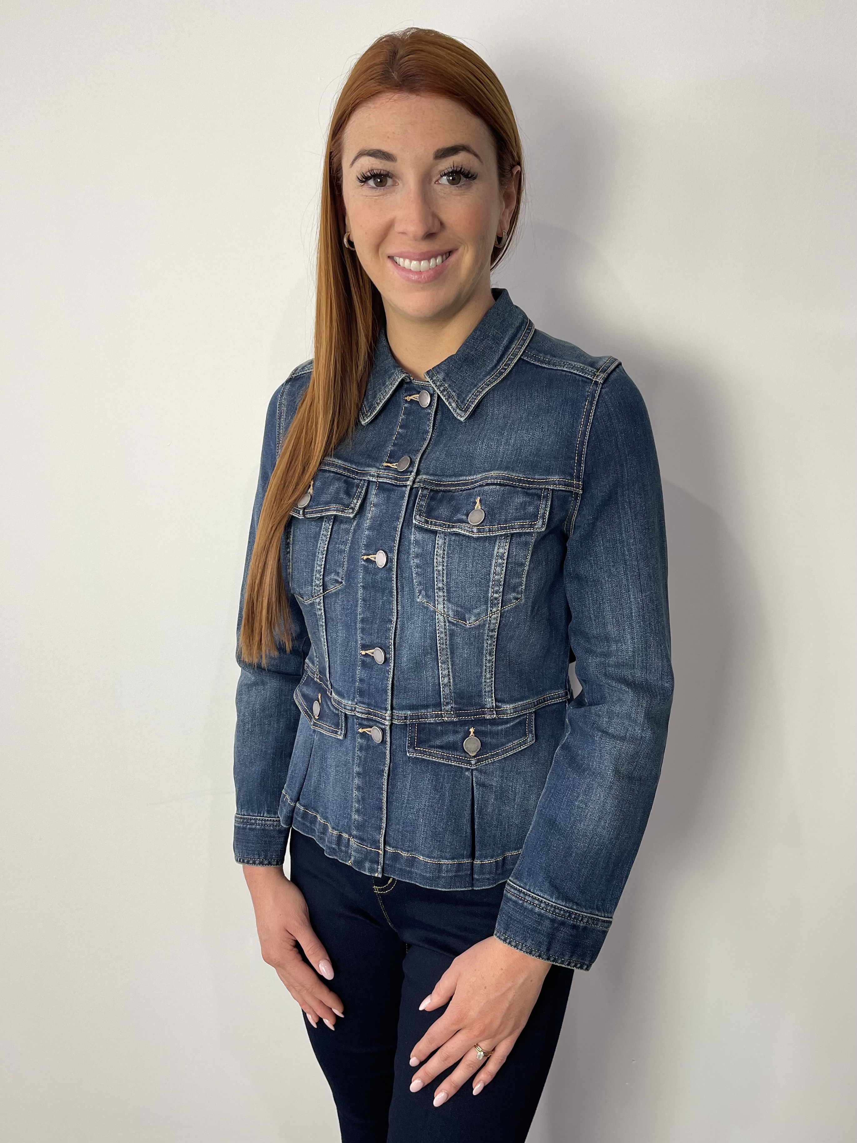 Veste en Jean Peplum Liverpool LM1036EF 