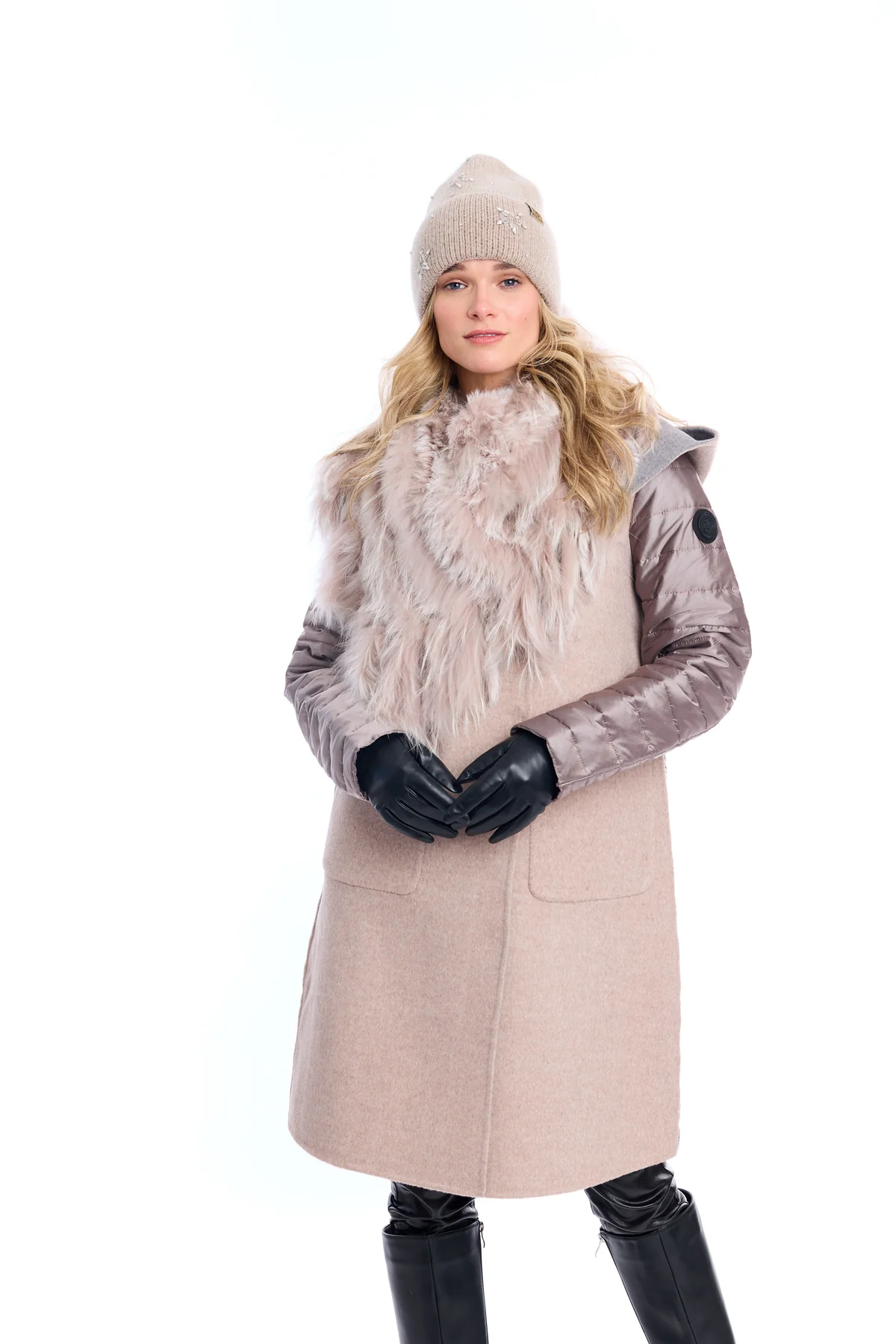 Manteau de Transition en Laine et Nylon Furlux ALEXA 