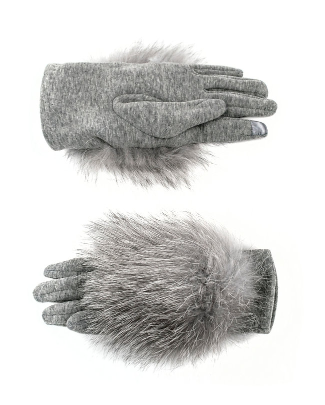 Gants avec Fourrure de Renard Mitchie