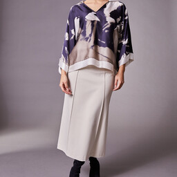 Haut Kimono à Imprimé Abstrait Peruzzi W23204 