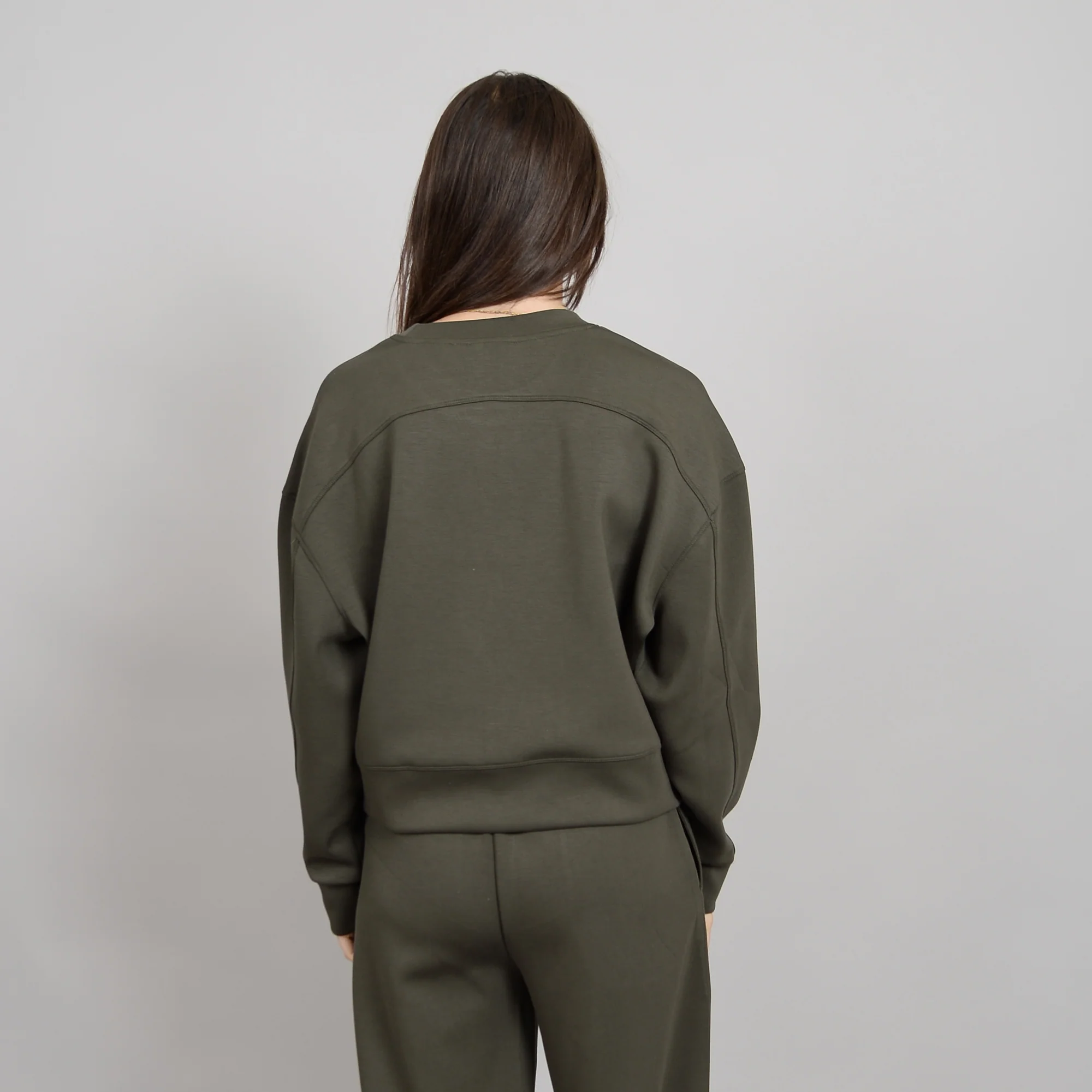 Lucie Soft Knit Pullover Second Skin 76T129S Olive night