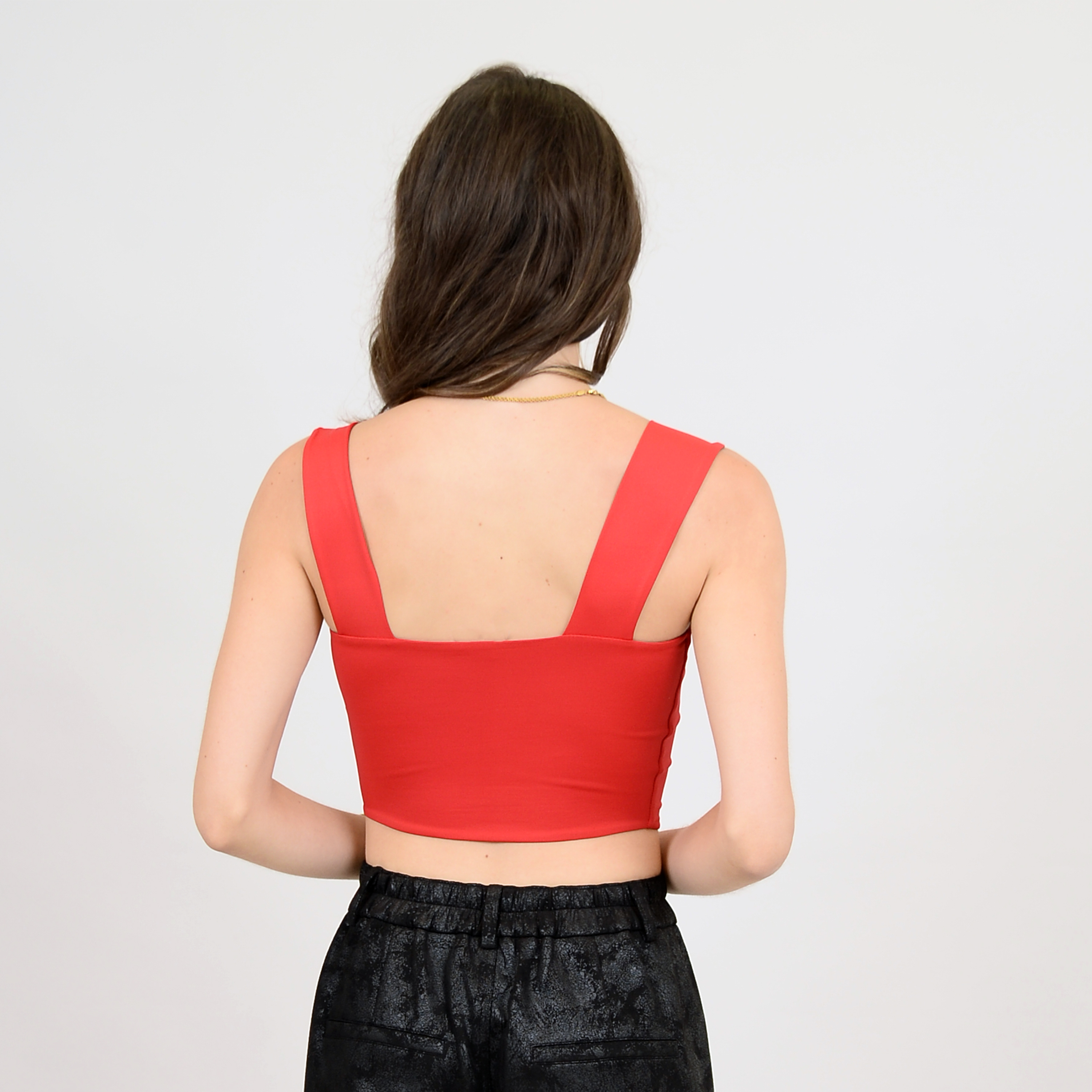 Clare Wide Strap Crop Top Second Skin 54T140S 