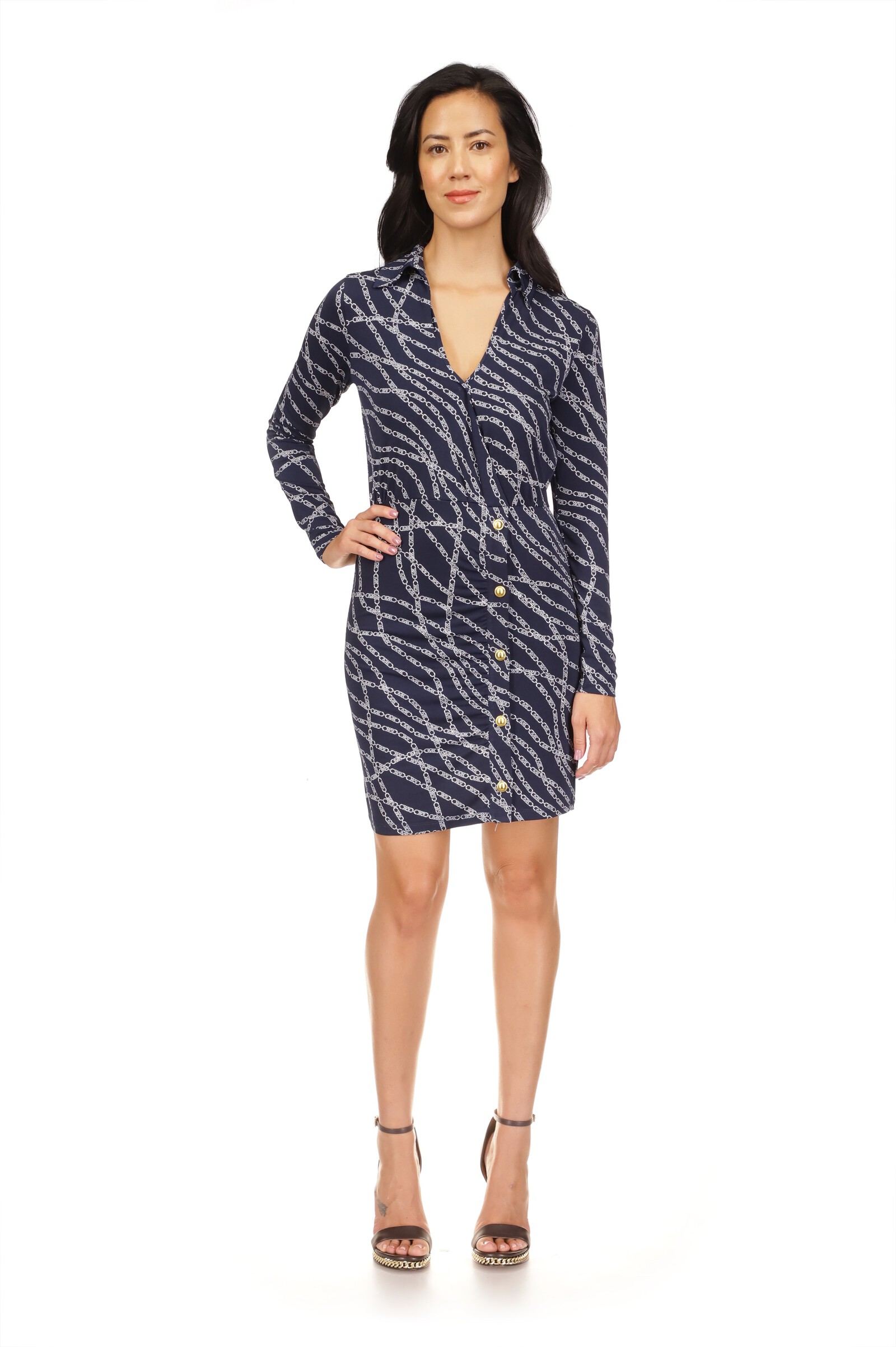 Robe Chaîne à Logo Michael Kors MF381UO9L8 