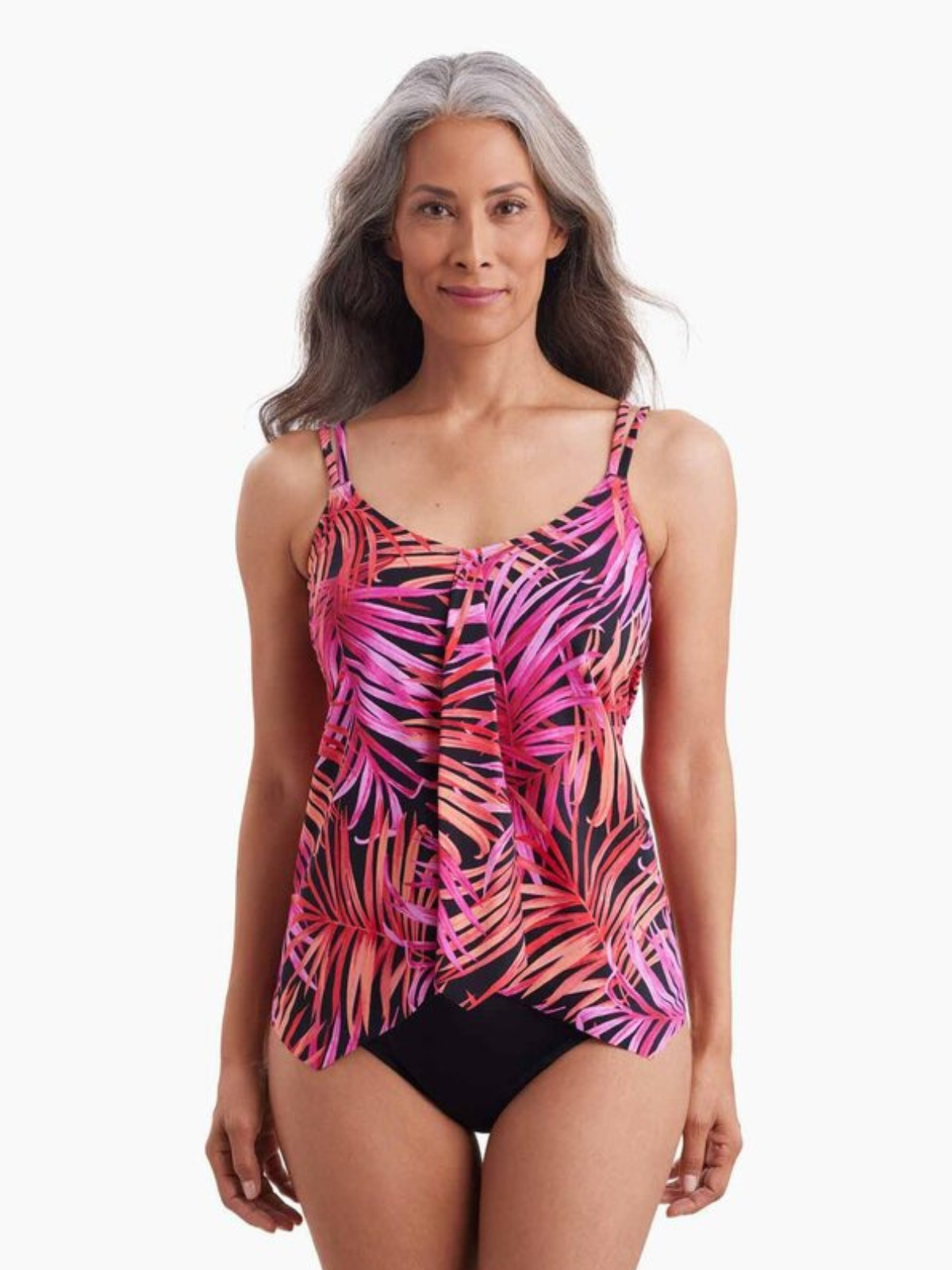 Haut Tankini col ourlet Shape Solver 7102711