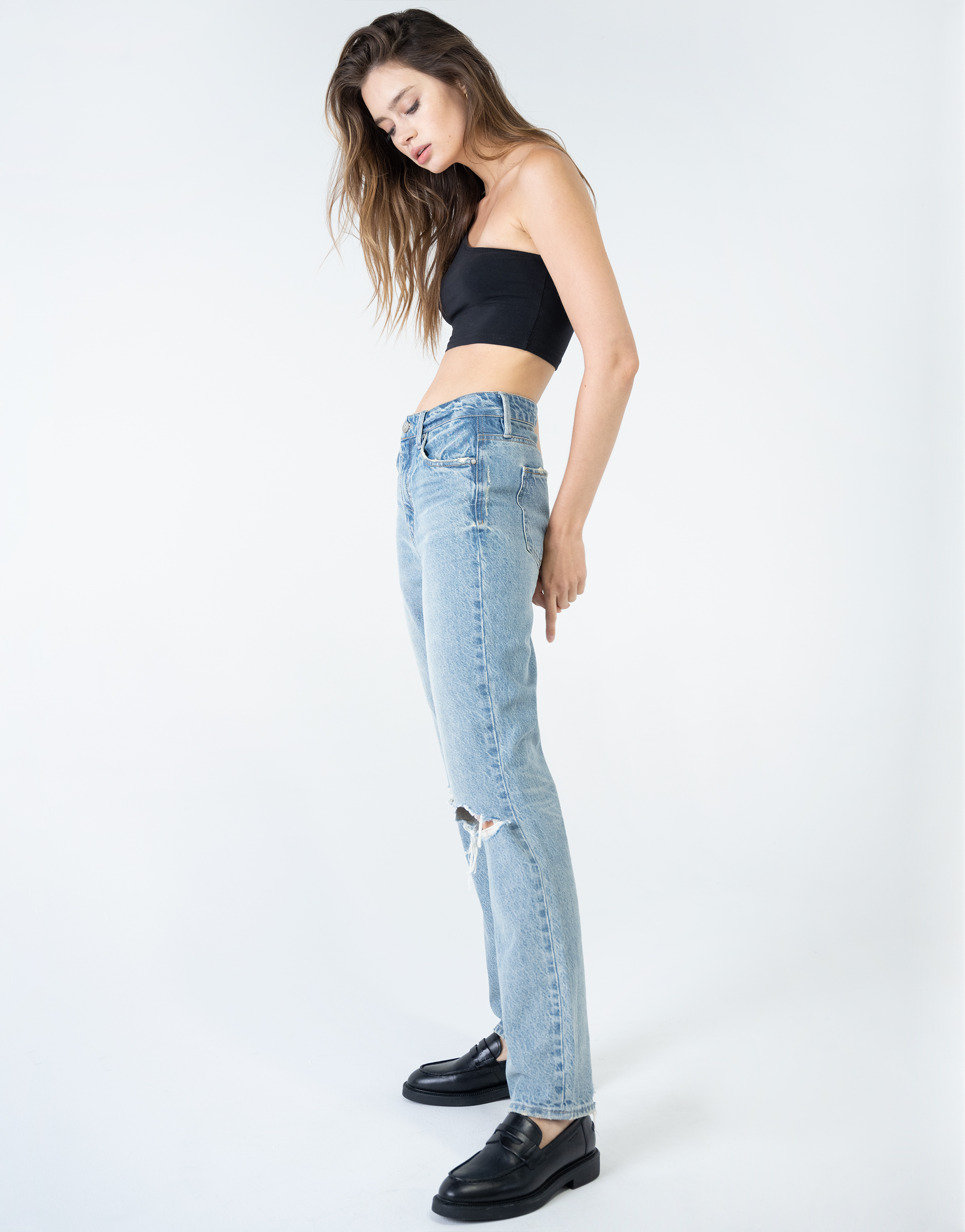 Jeans Vintage Mom Fit Jambe Droite Unpublished Willa 