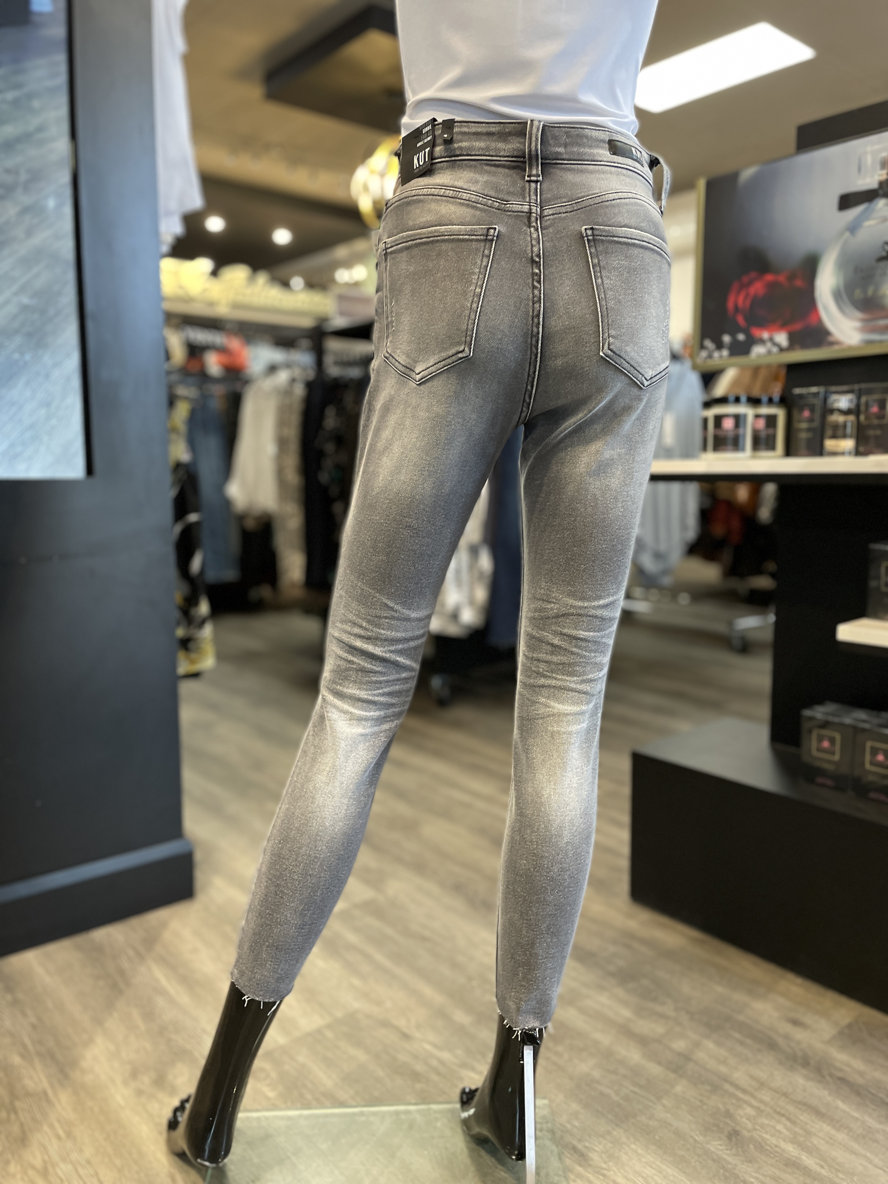 Jeans Skinny à Taille Haute Kut Connie 