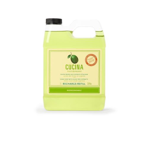 Recharge de Savon Mains Cucina Zeste de Lime et Cyprès 1L