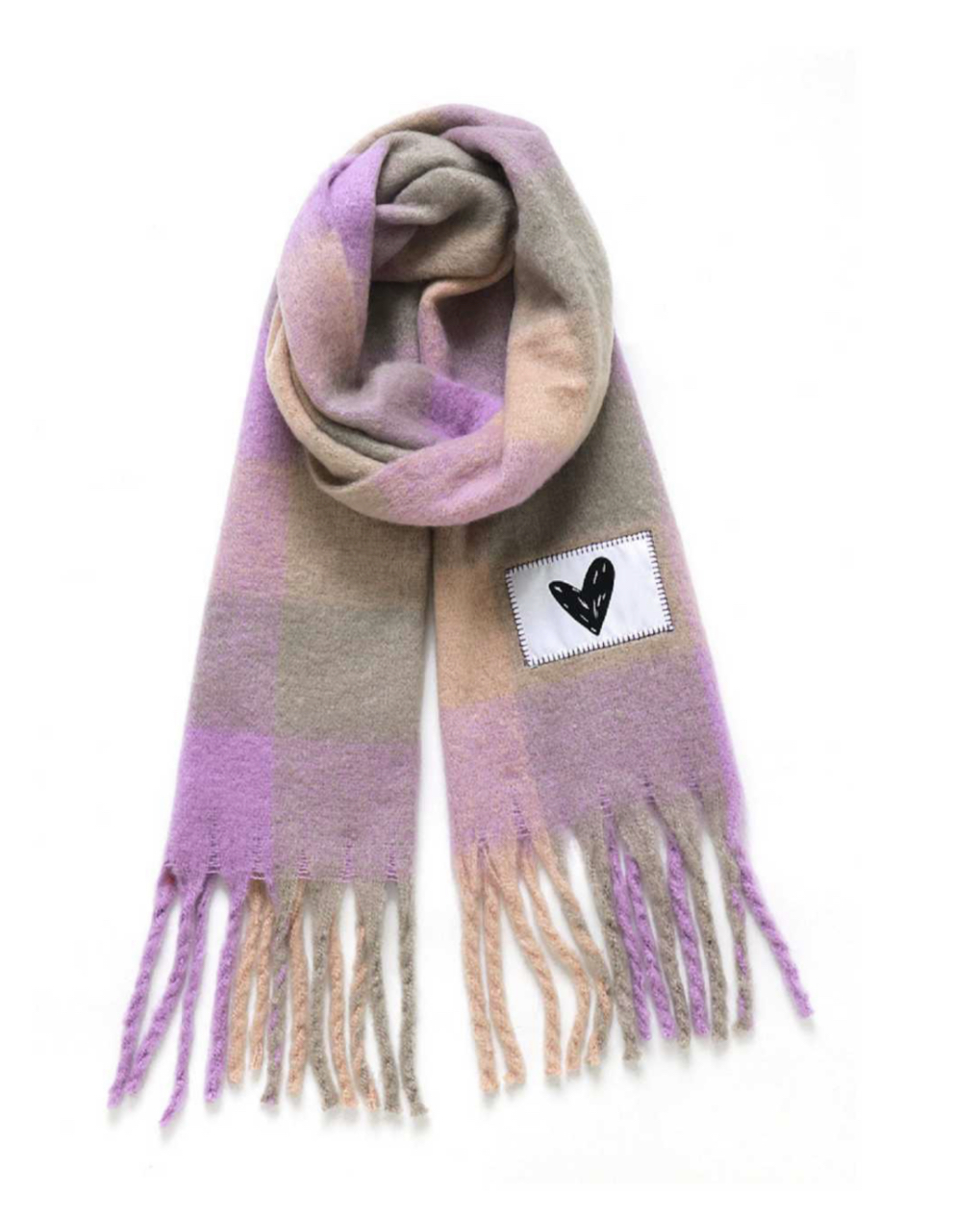 Écharpe Heart Verb To Do NVTD036 Mauve Multi One size