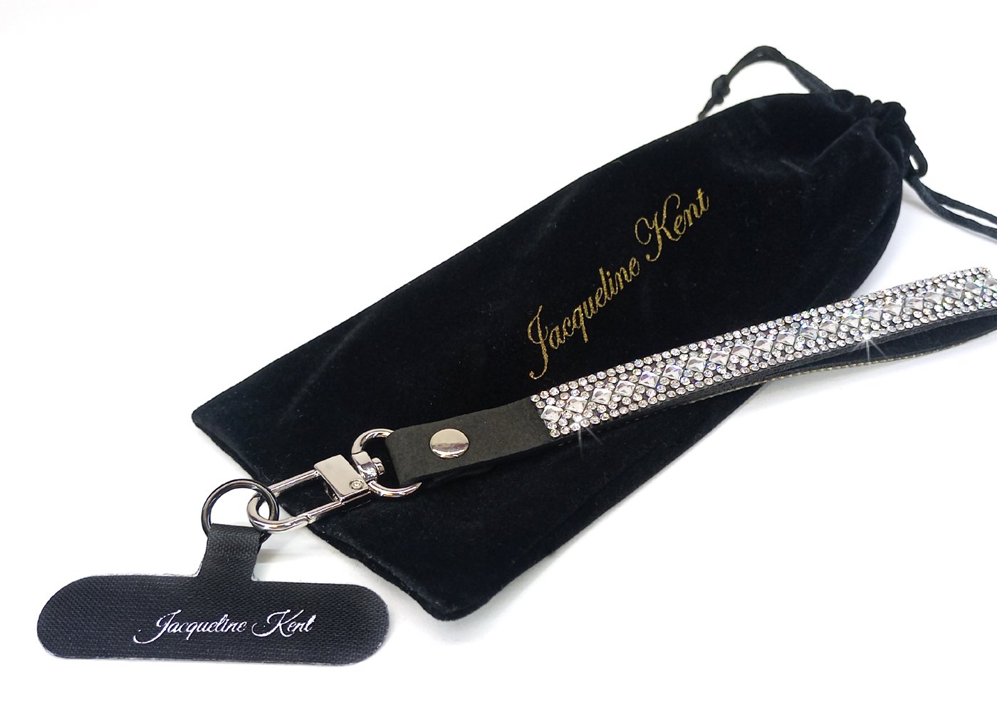 Phone Wrist Lanyard Jacqueline Kent White Diamond